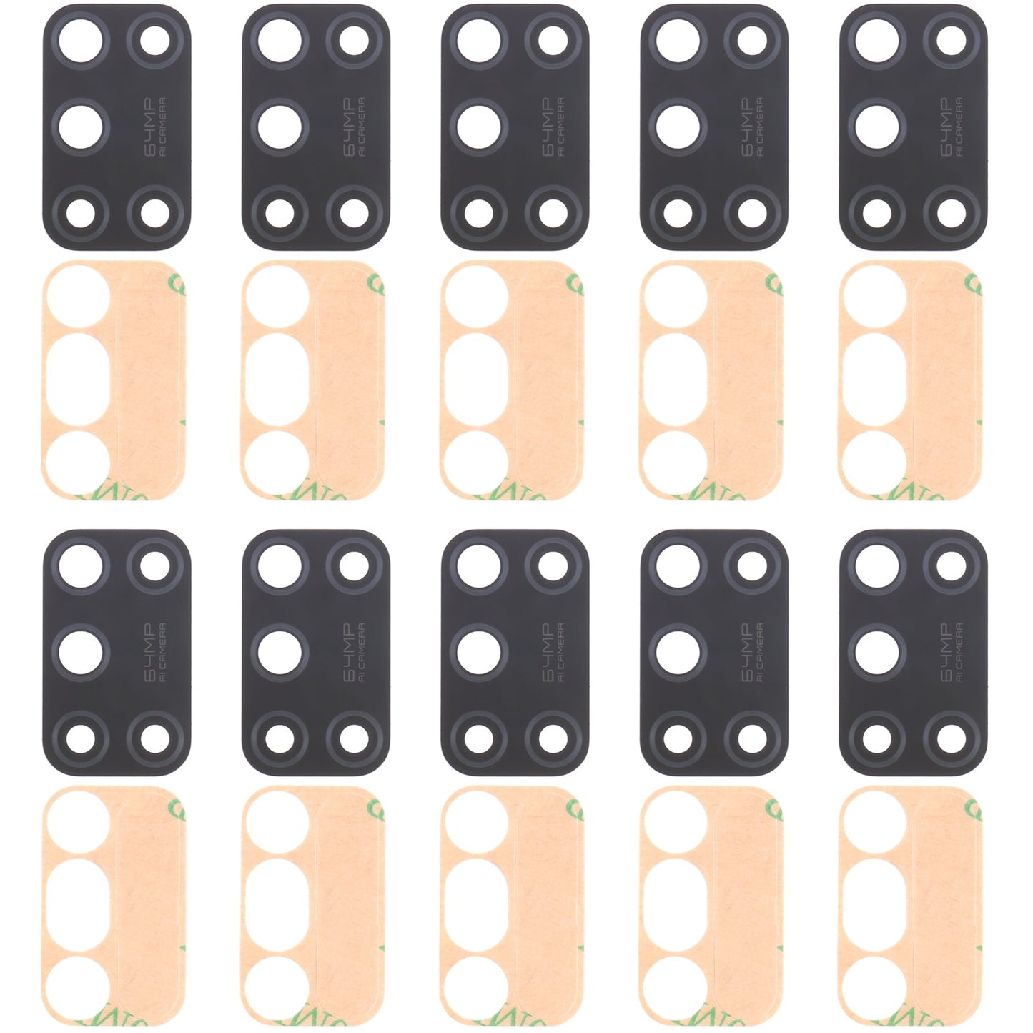 For OPPO Realme 7i RMX2103 10pcs Back Camera Lens