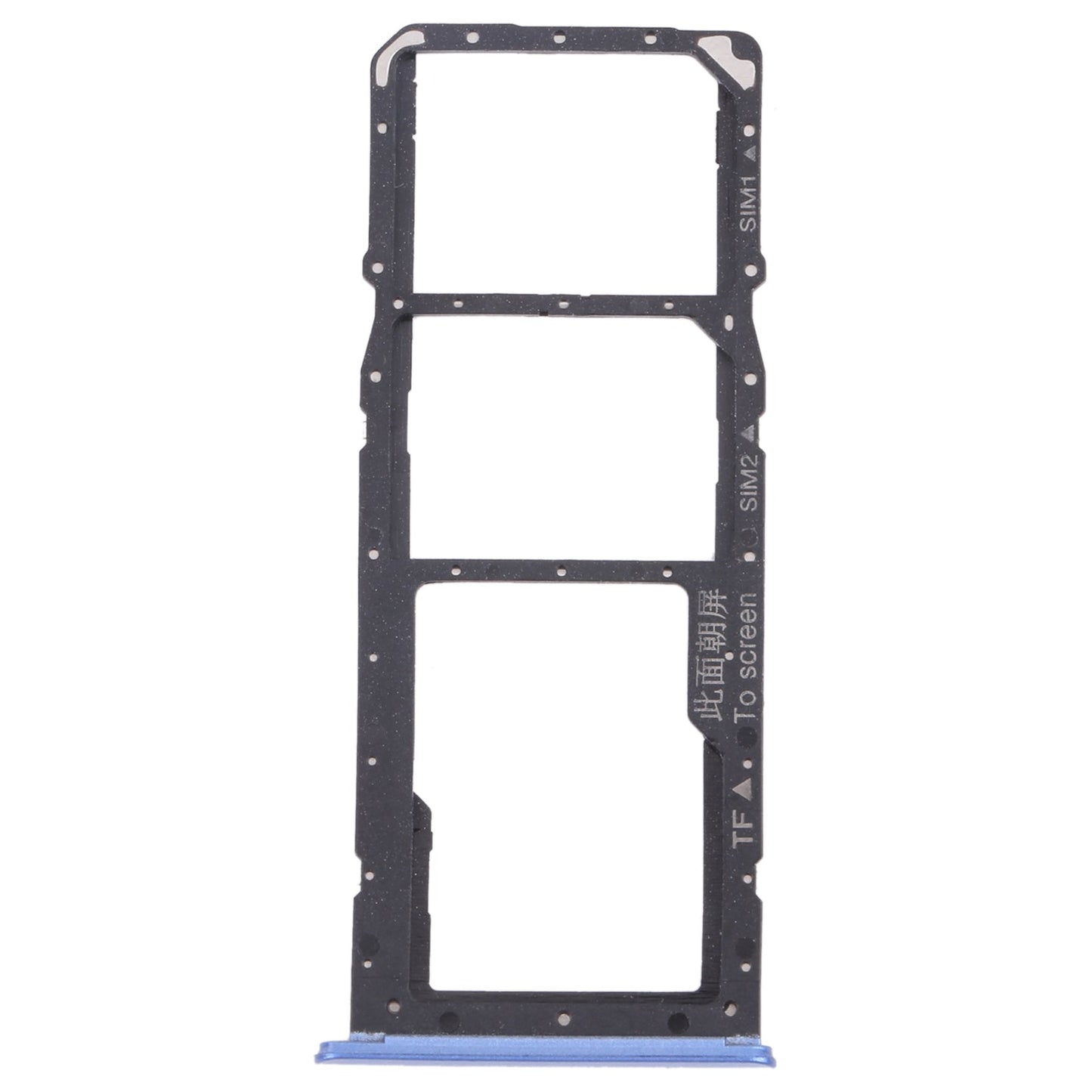 For OPPO Realme 7 (Asia) RMX2151, RMX2163 SIM Card Tray + SIM Card Tray + Micro SD Card Tray (Blue)