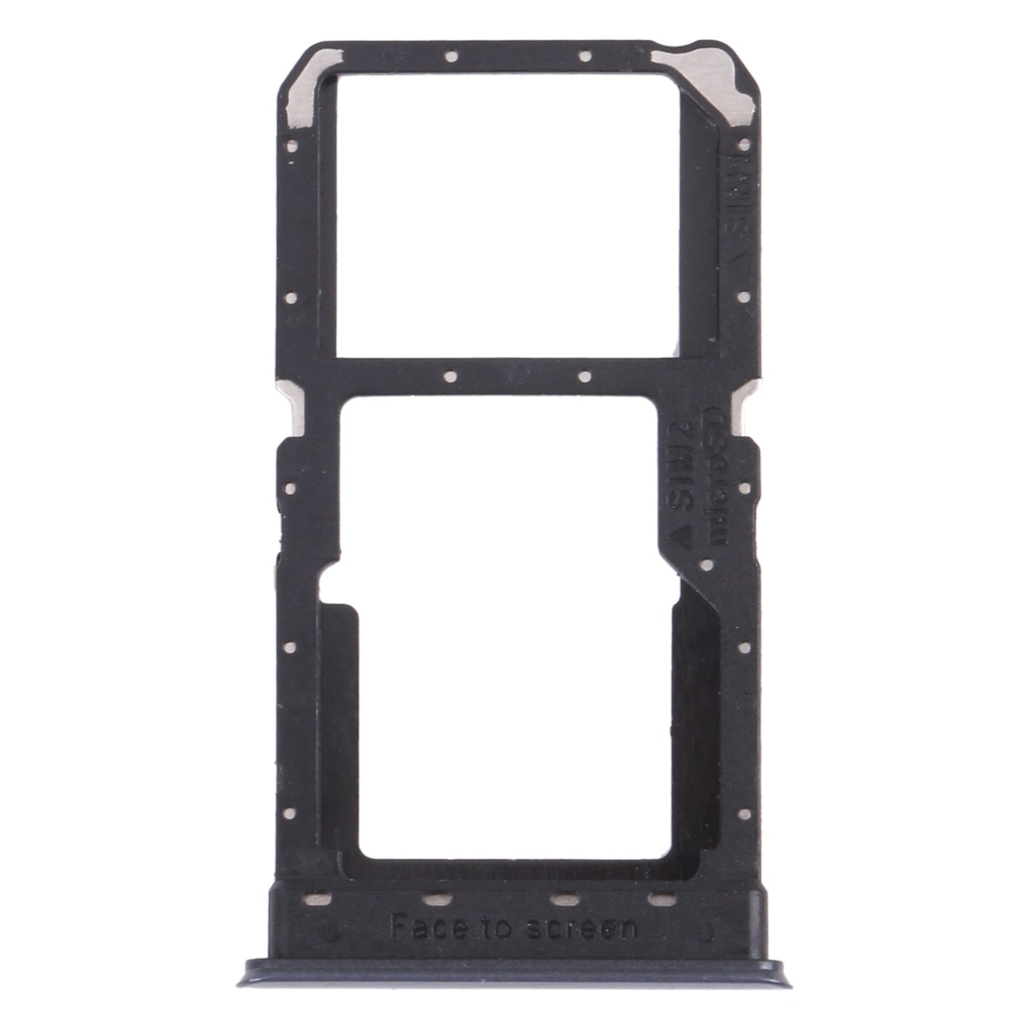 For OPPO Realme V5 5G SIM Card Tray + SIM Card Tray / Micro SD Card Tray (Black)