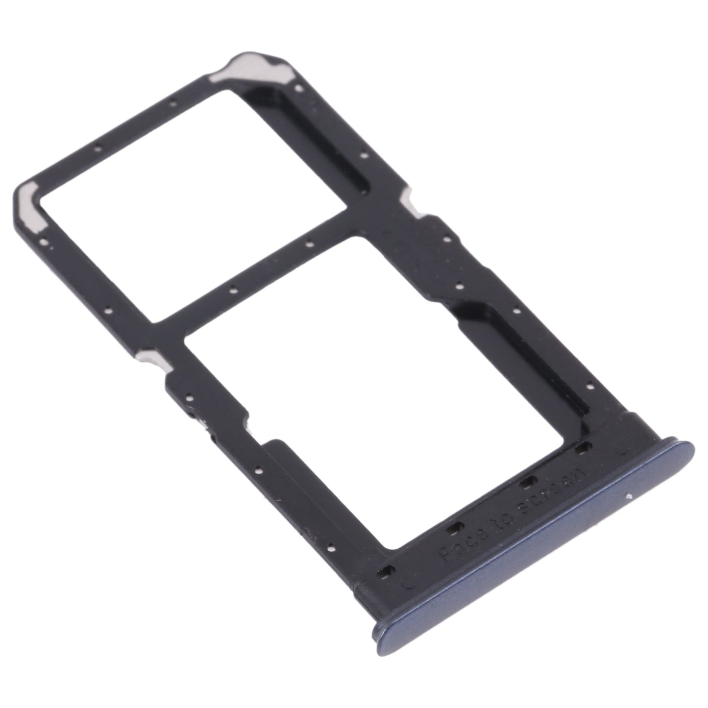 For OPPO Realme V5 5G SIM Card Tray + SIM Card Tray / Micro SD Card Tray (Black)