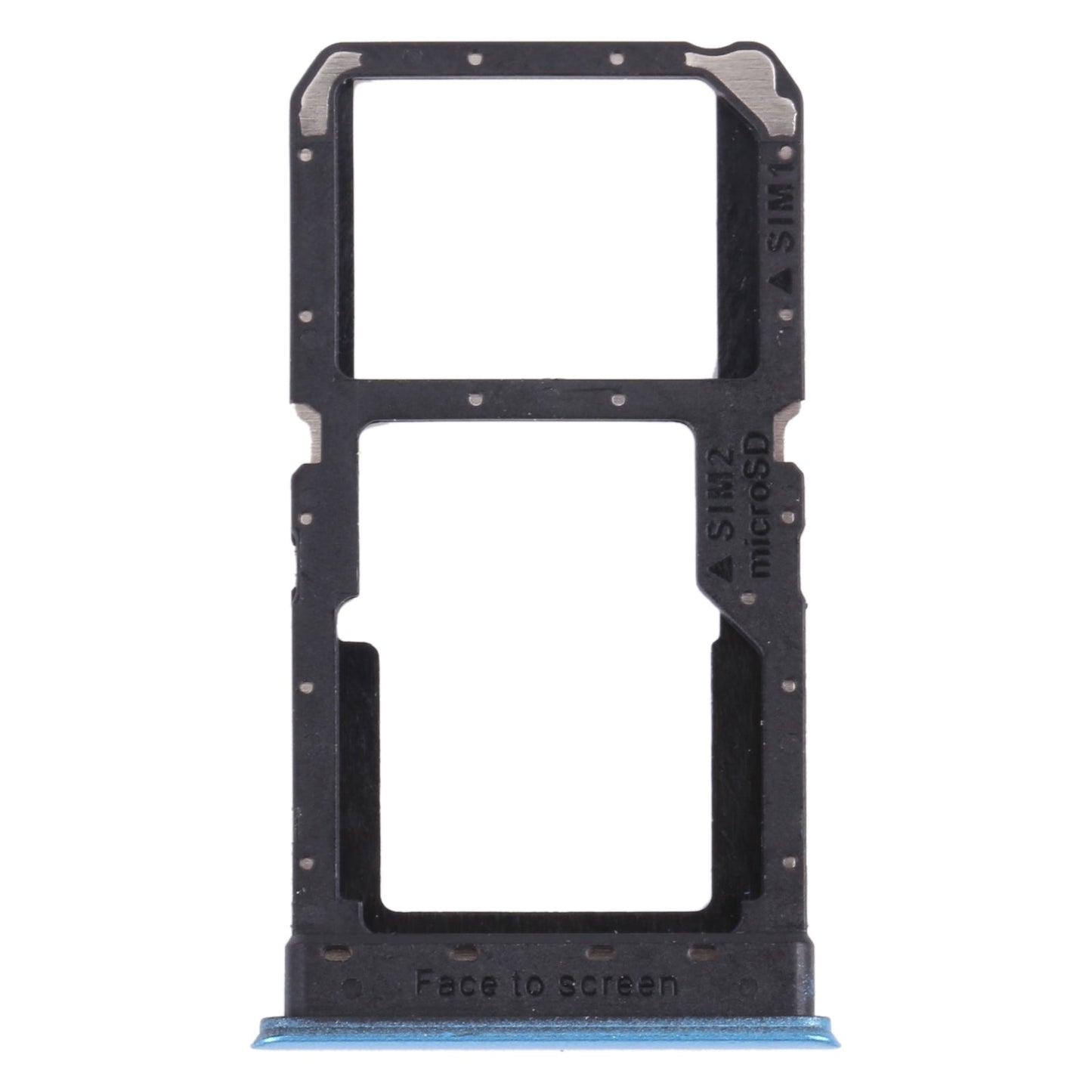 For OPPO Realme V5 5G SIM Card Tray + SIM Card Tray / Micro SD Card Tray (Blue)