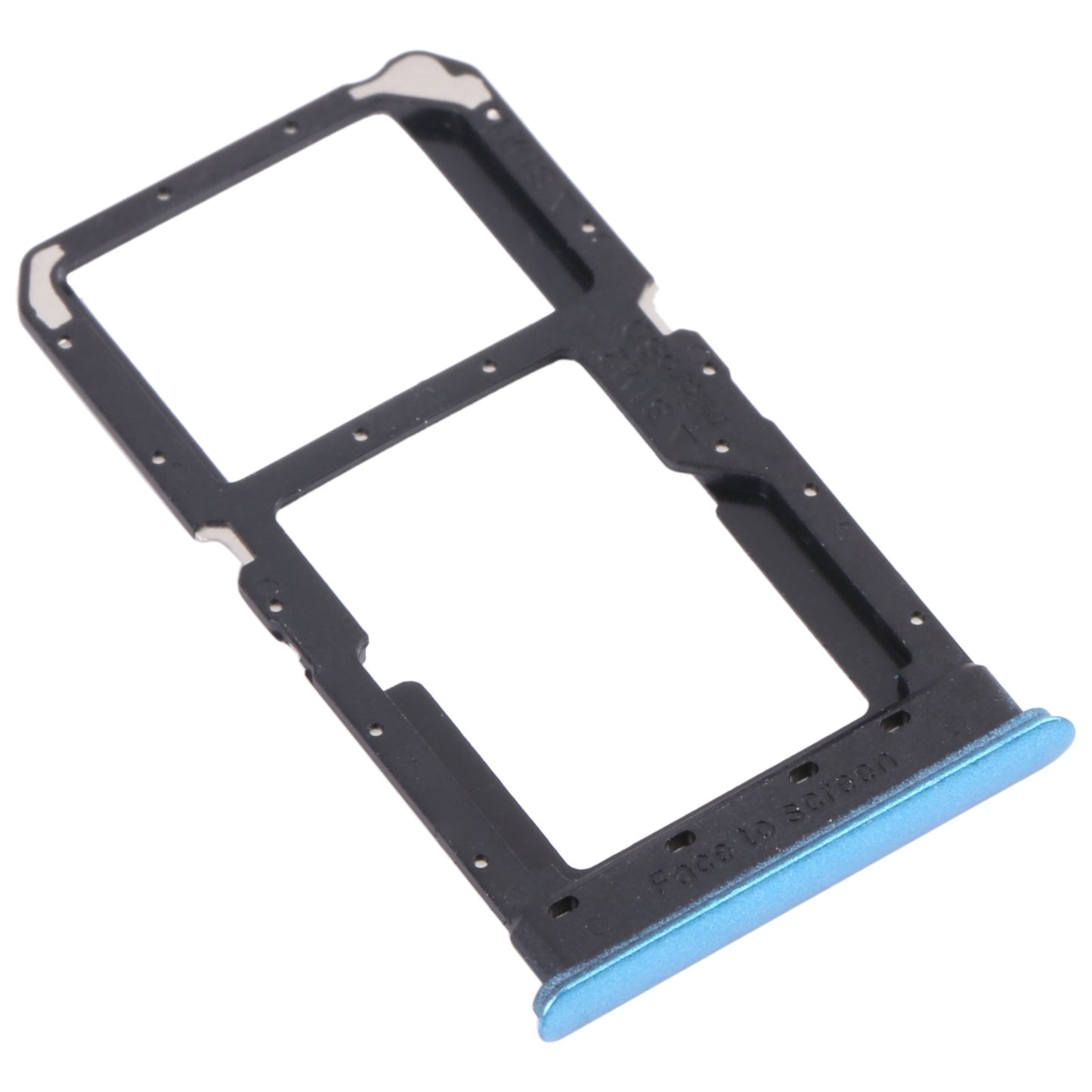 For OPPO Realme V5 5G SIM Card Tray + SIM Card Tray / Micro SD Card Tray (Blue)
