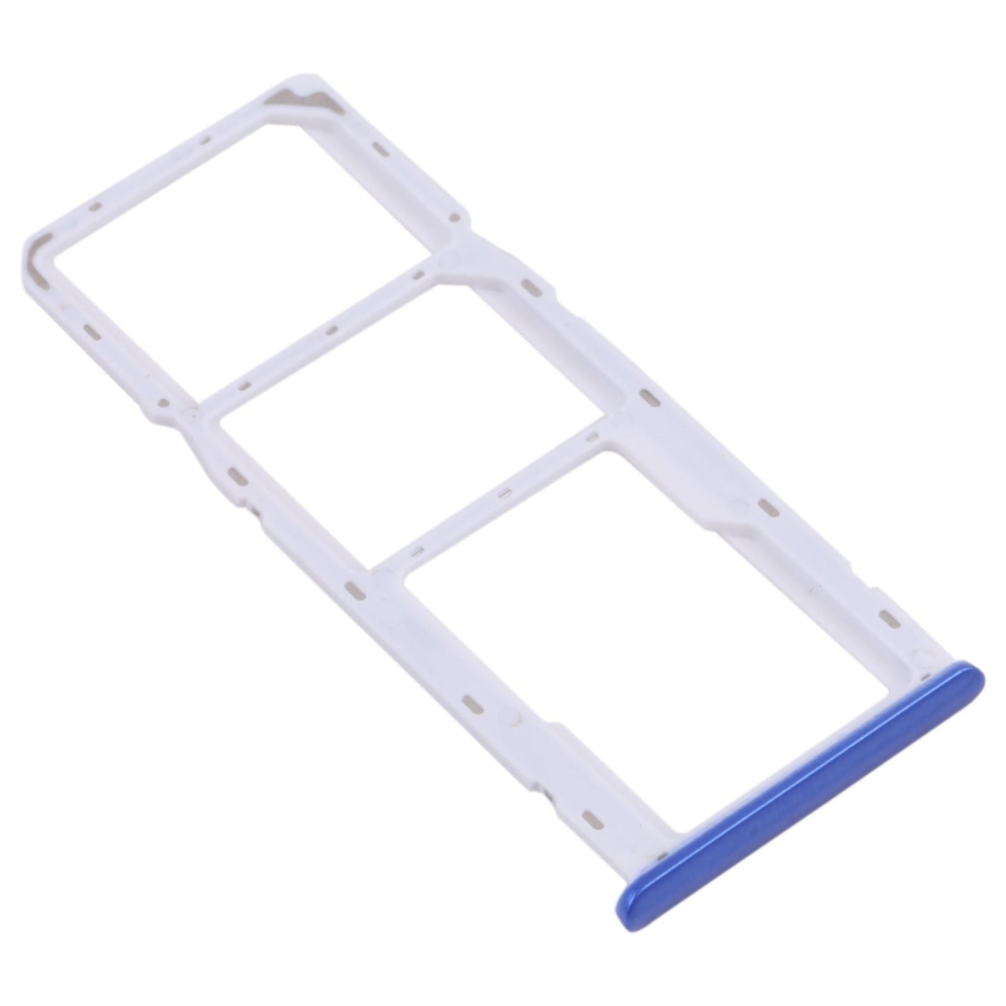 For OPPO Realme 5i RMX2030, RMX2032 SIM Card Tray + SIM Card Tray + Micro SD Card Tray (Blue)