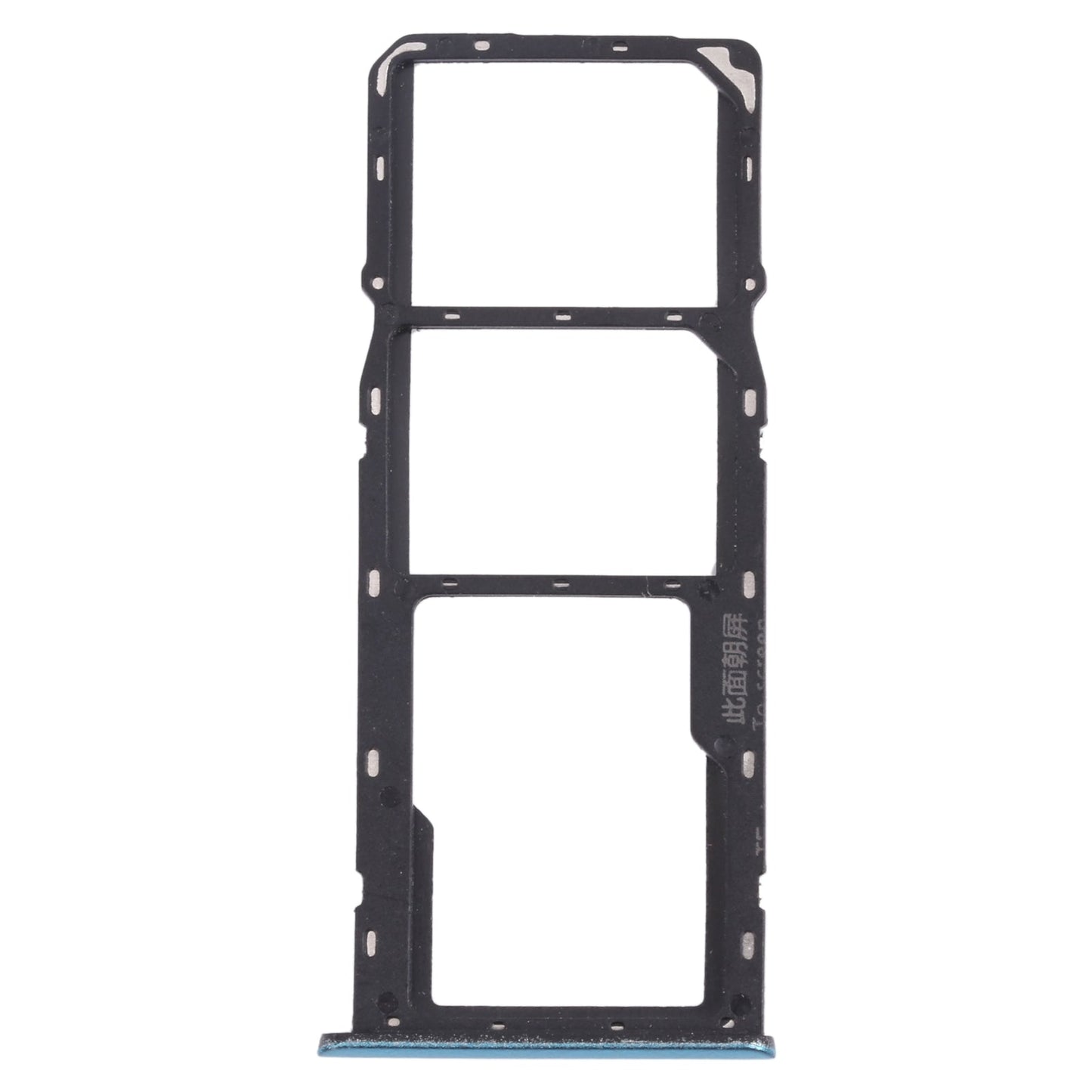 For OPPO Realme C3 RMX2027, RMX2020, RMX2021 SIM Card Tray + SIM Card Tray + Micro SD Card Tray (Blue)