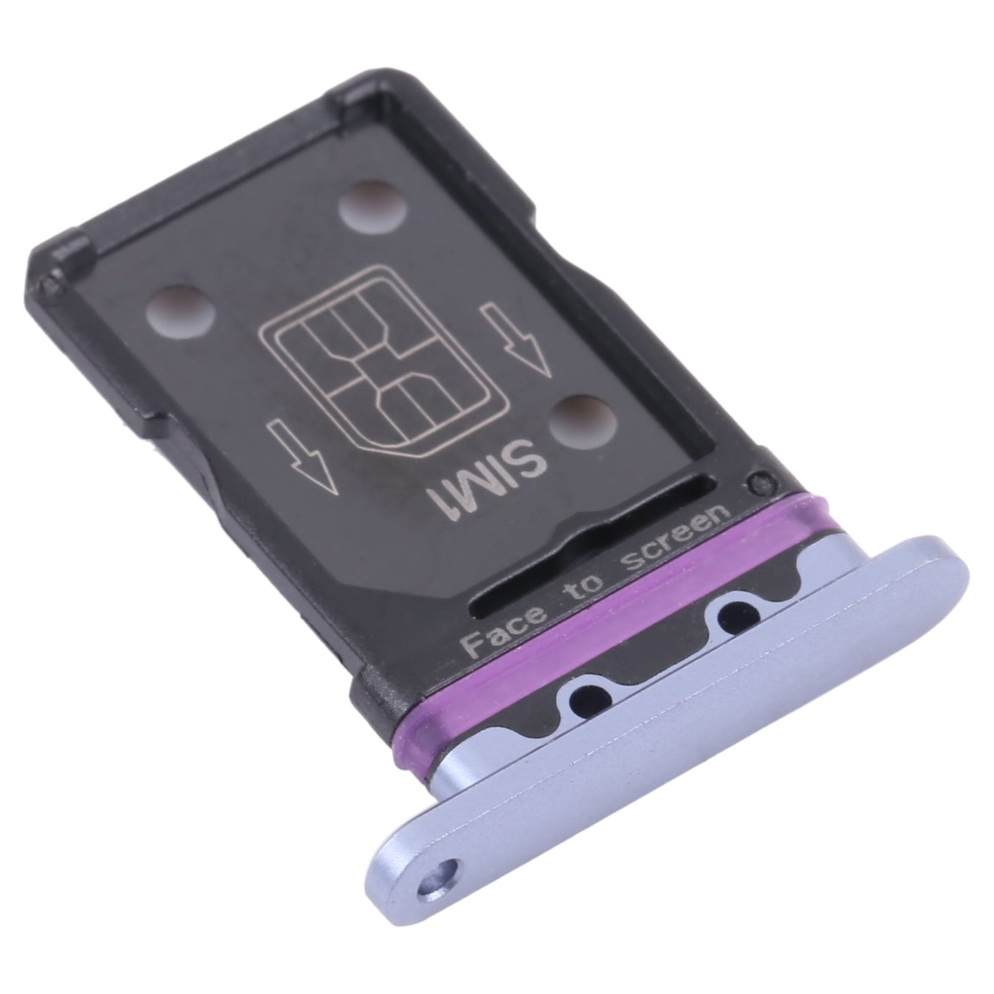 For OPPO Realme X50 Pro 5G RMX2075, RMX2071, RMX2076 SIM Card Tray + SIM Card Tray (Silver)