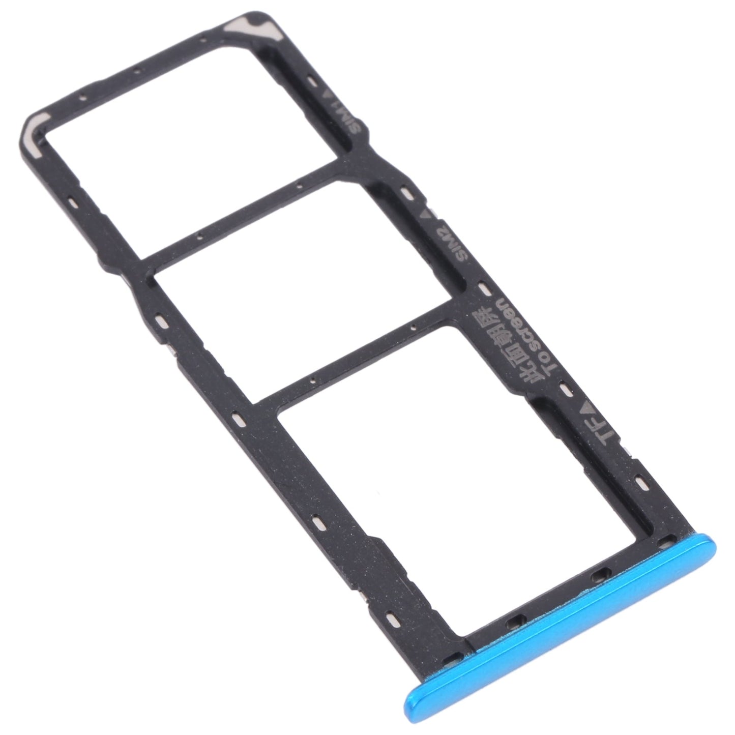 For OPPO A12 CPH2083, CPH2077 SIM Card Tray + SIM Card Tray + Micro SD Card Tray (Blue)