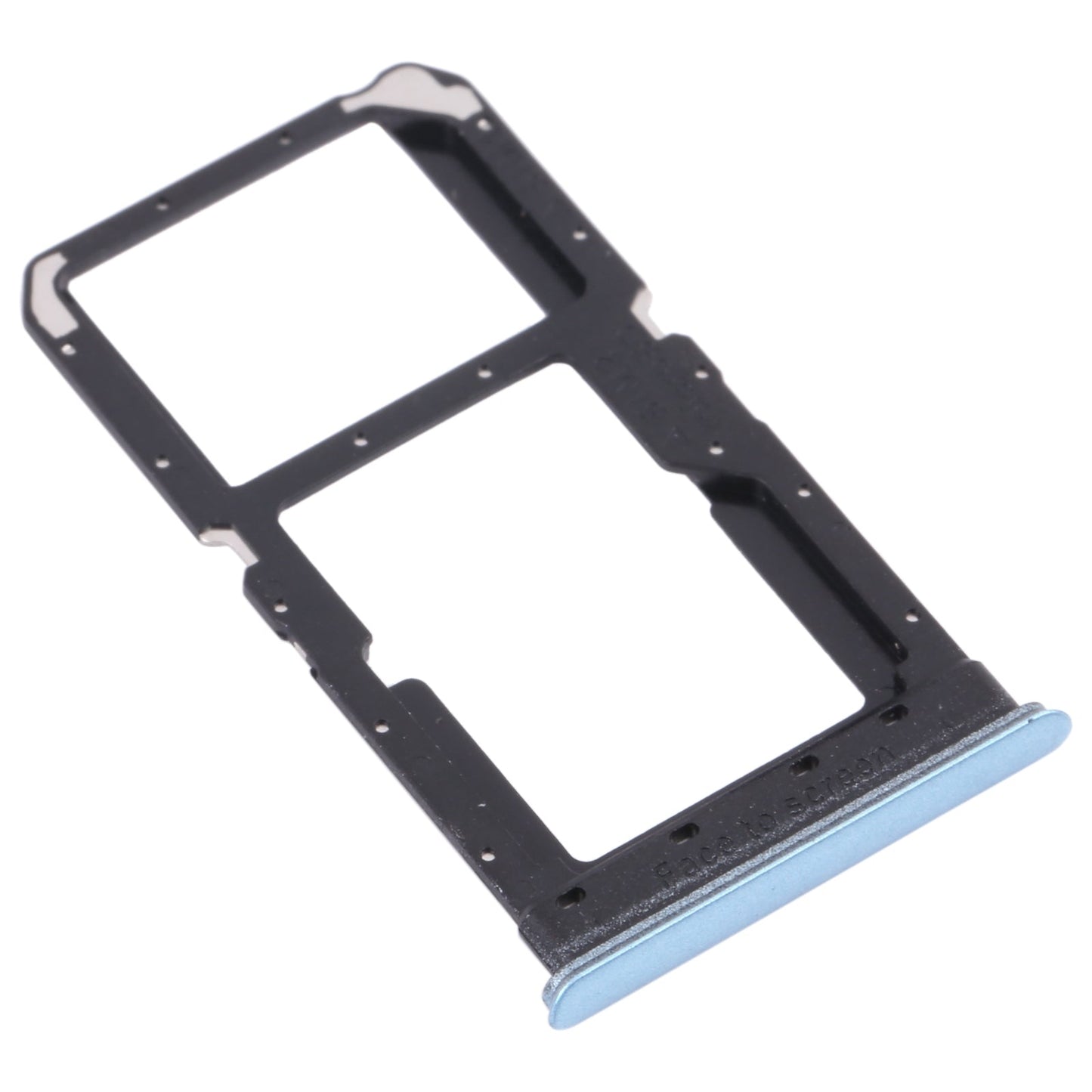 For OPPO K7X / Realme V5 / Realme Q2 PERM00 SIM Card Tray + SIM Card Tray / Micro SD Card Tray (Blue)