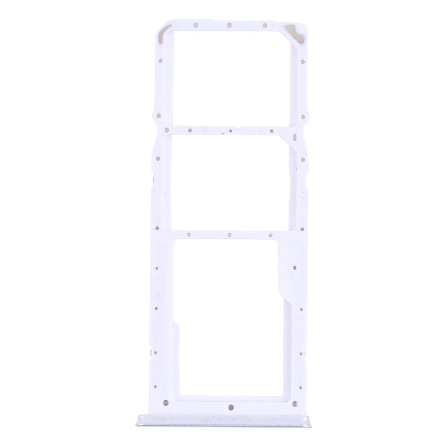 For OPPO Realme 7i (Global) SIM Card Tray + SIM Card Tray + Micro SD Card Tray (Silver)