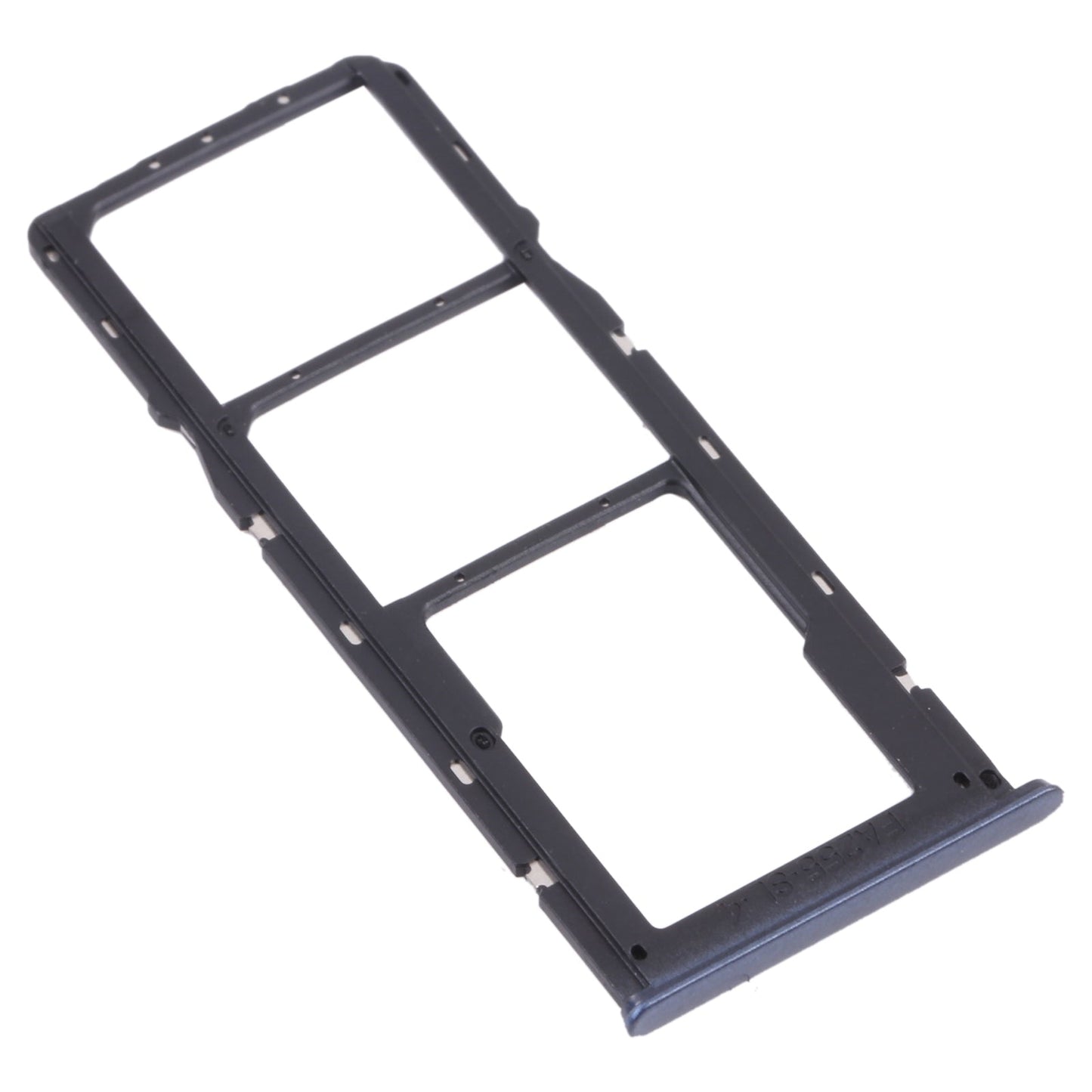 For OPPO A15 CPH2185 SIM Card Tray + SIM Card Tray + Micro SD Card Tray (Black)