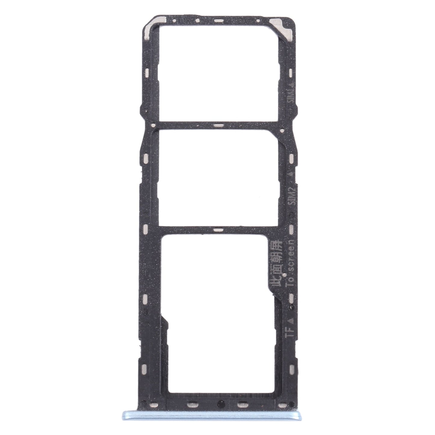 For OPPO A15 CPH2185 SIM Card Tray + SIM Card Tray + Micro SD Card Tray (Blue)