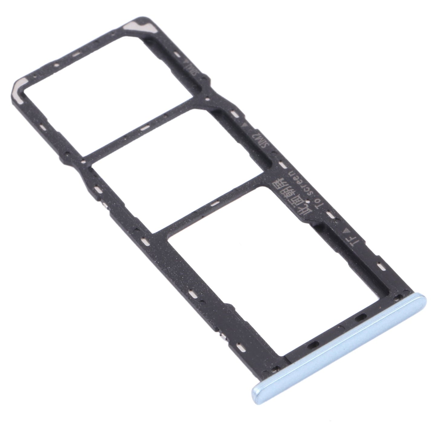 For OPPO A15 CPH2185 SIM Card Tray + SIM Card Tray + Micro SD Card Tray (Blue)