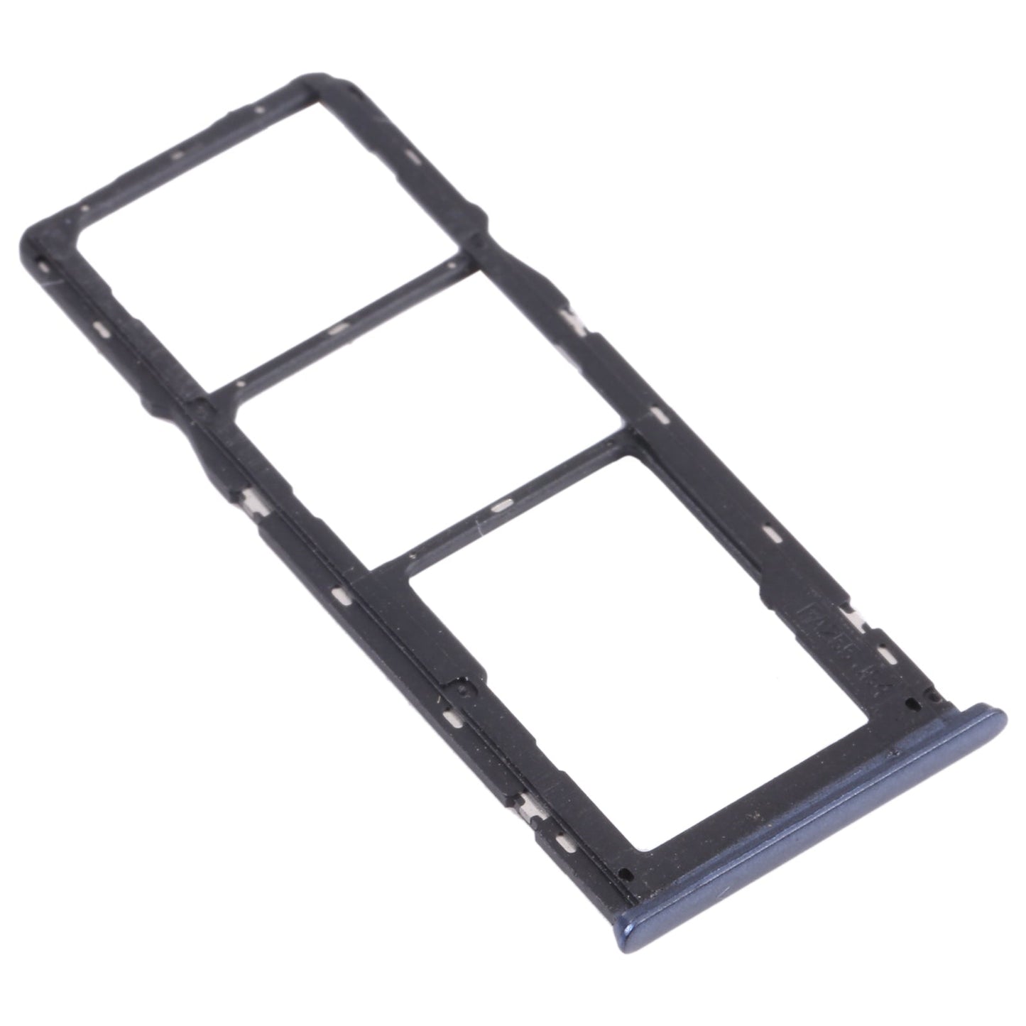 For OPPO A15s CPH2179 SIM Card Tray + SIM Card Tray + Micro SD Card Tray (Black)