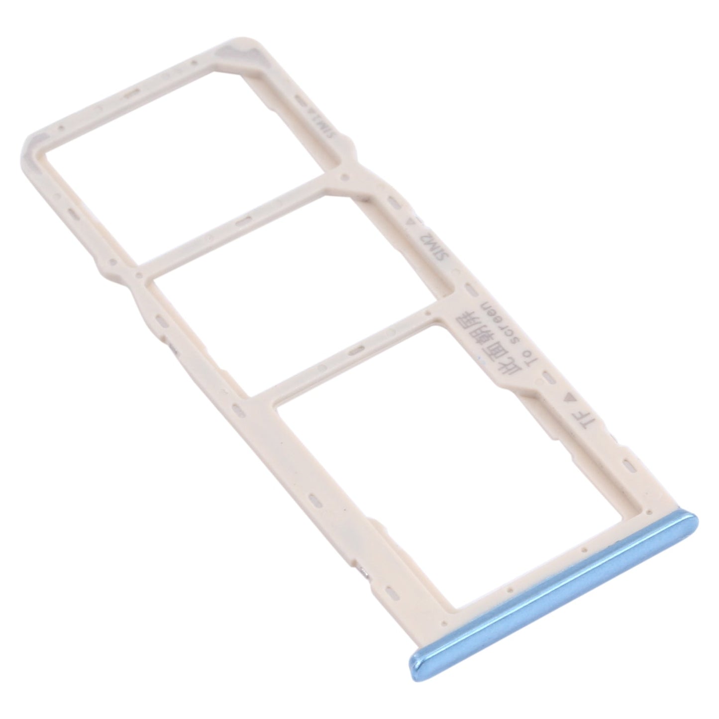 For OPPO A35 CPH2179 SIM Card Tray + SIM Card Tray + Micro SD Card Tray (Blue)