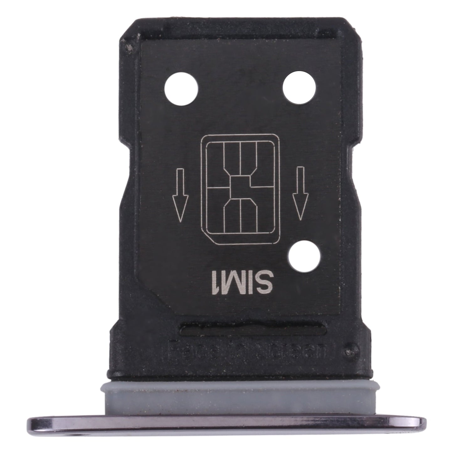 For OPPO Find X2 SIM Card Tray + SIM Card Tray (Black)