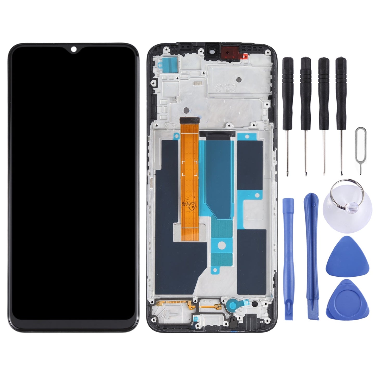 Original LCD Screen and Digitizer Full Assembly With Frame for OPPO A55 5G / Realme V11 5G PEMM00 PEMM20 PEMT00 PEMT20