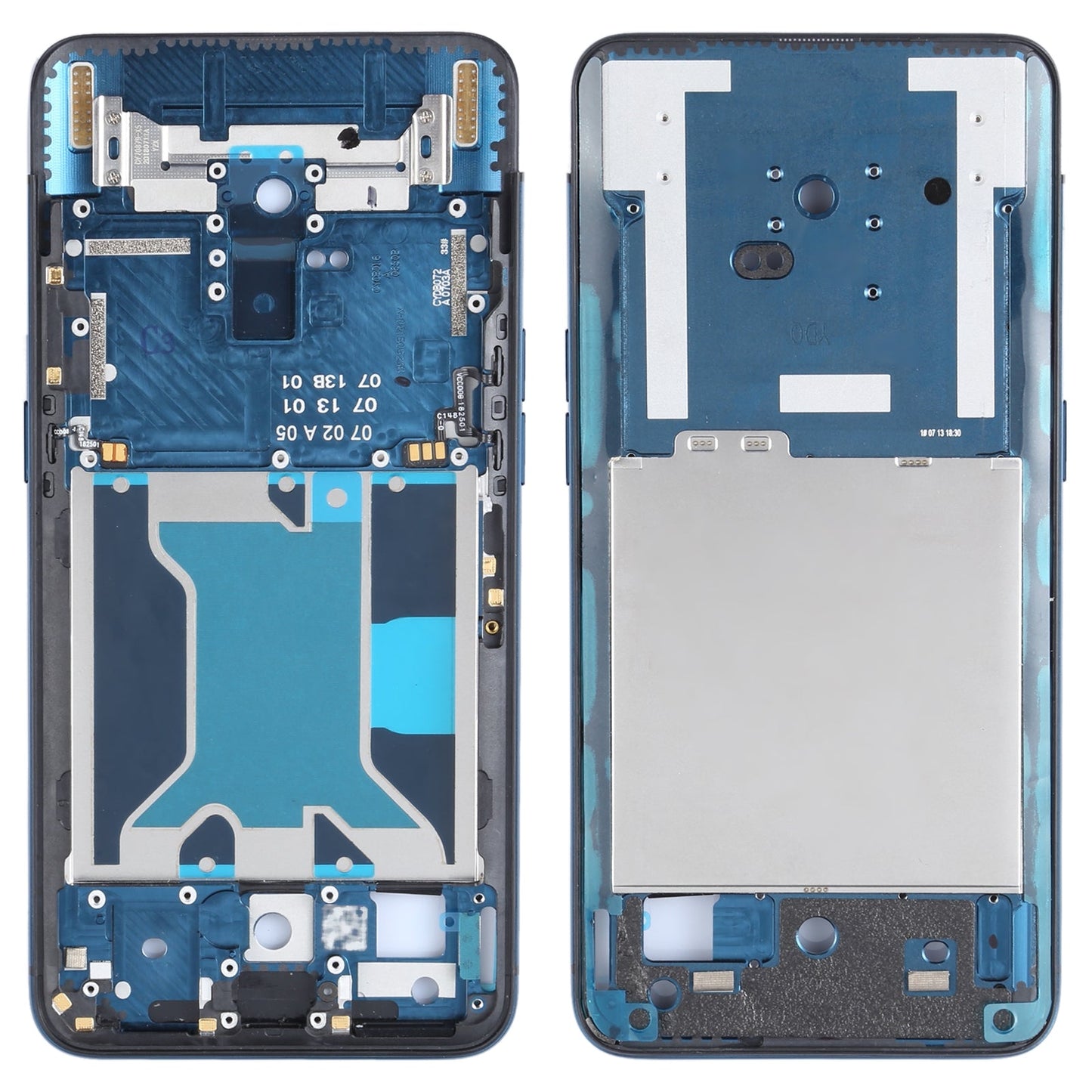 For OPPO Find X CPH1871, PAFM00 Original Middle Frame Bezel Plate (Blue)