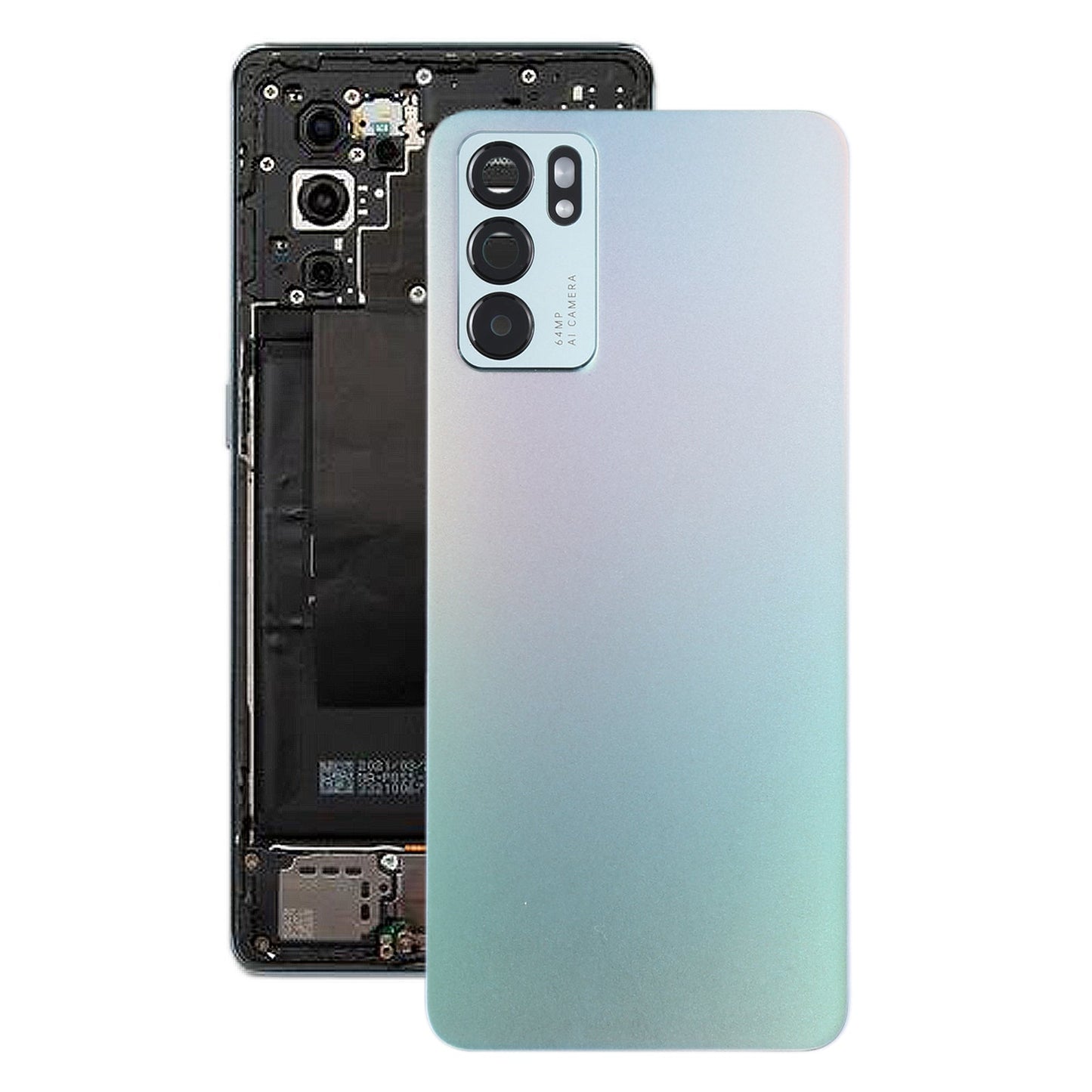 For OPPO Reno6 5G PEQM00, CPH2251 Original Battery Back Cover (Twilight)