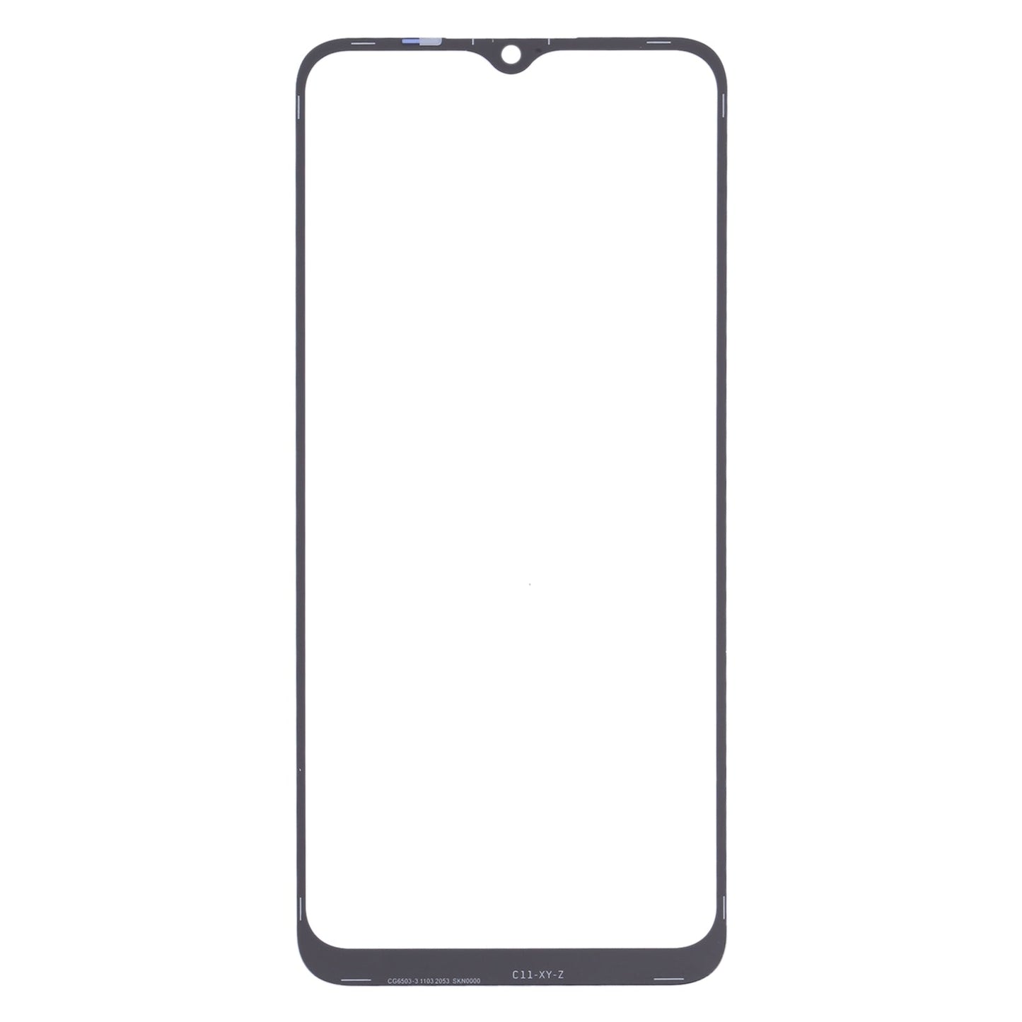 For Realme C11 / C12 / C15 RMX2185, RMX2189, RMX2180 5 PCS Front Screen Outer Glass Lens