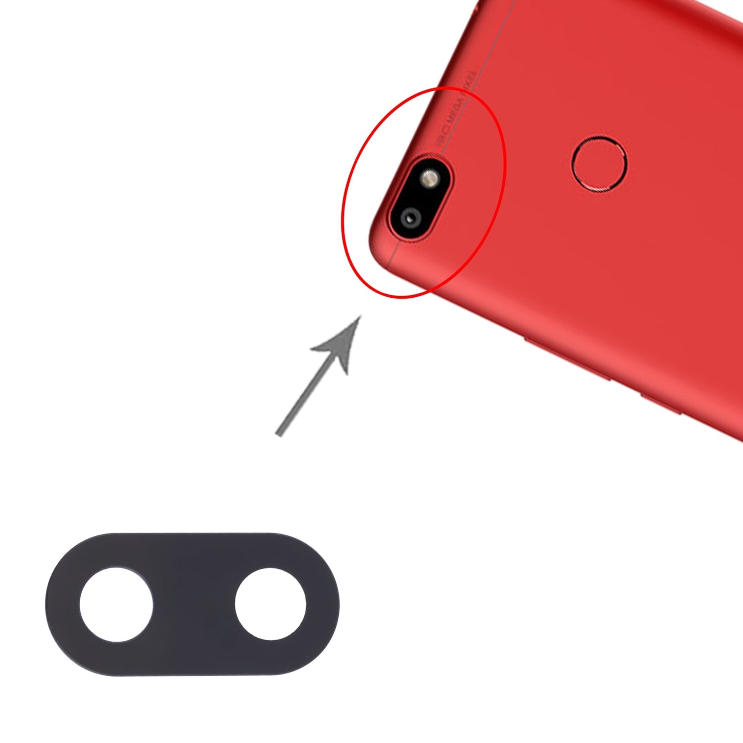 For Tecno Spark Plus K9 10pcs Back Camera Lens