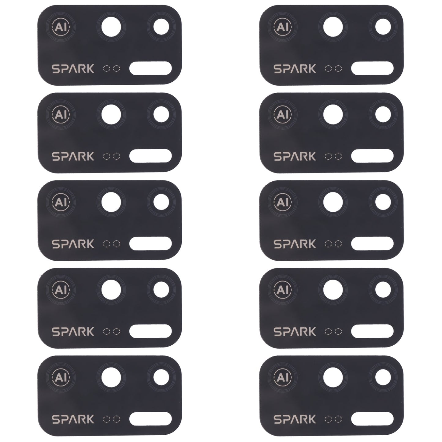 For Tecno Spark 5 Air KD6a 10pcs Back Camera Lens