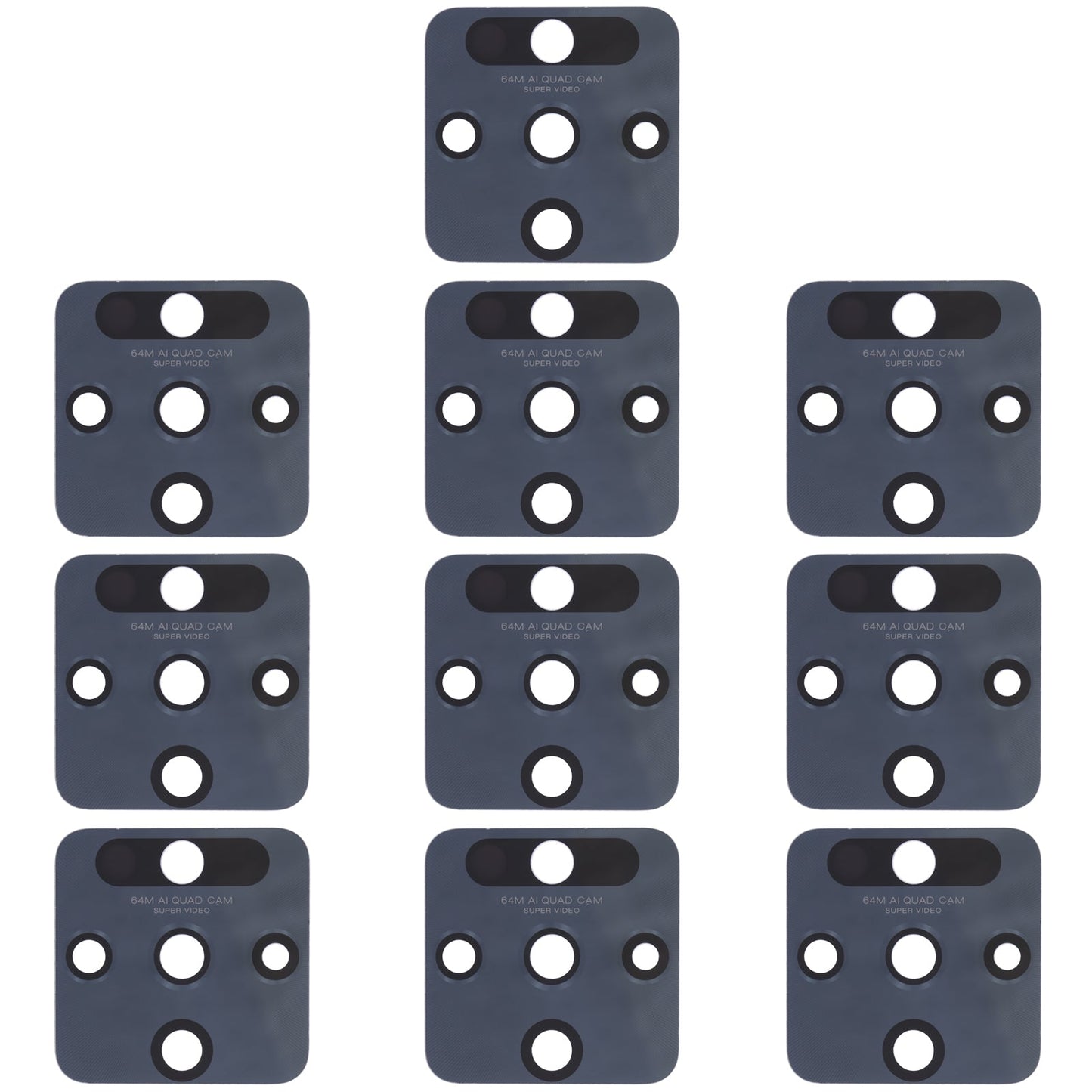 For Tecno Camon 16 / Camon 16 Premier CE7, CE7j, CE9h, CE9, CD6j 10pcs Back Camera Lens