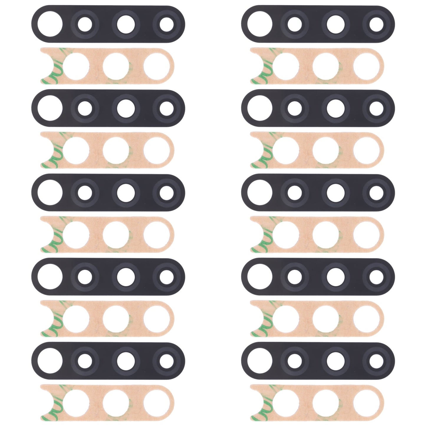 For Tecno Spark 4 KC8 10pcs Back Camera Lens