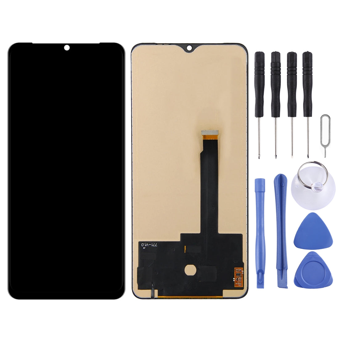 For OnePlus 7T HD1901 HD1903 HD1900 TFT Material LCD Screen and Digitizer Full Assembly (Black)