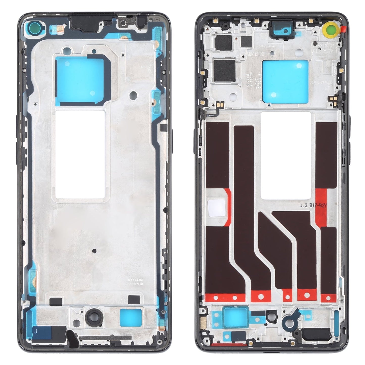 For OPPO Realme X7 Pro Ultra Original Front Housing LCD Frame Bezel Plate (Black)