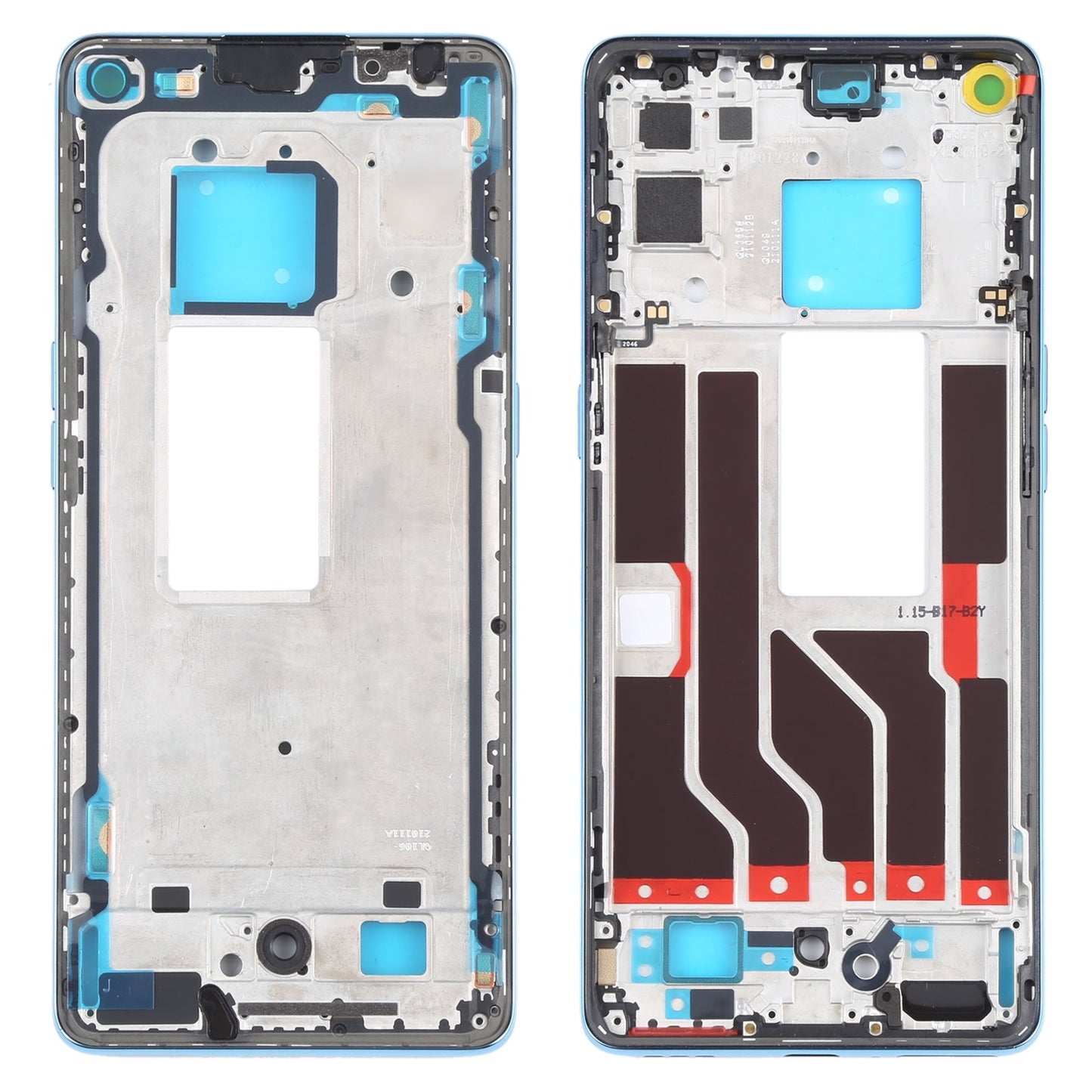 For OPPO Realme X7 Pro Ultra Original Front Housing LCD Frame Bezel Plate (Blue)
