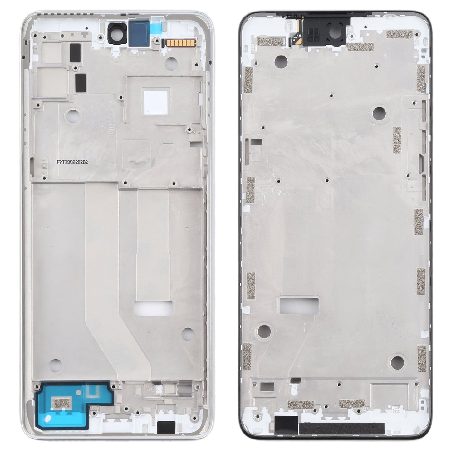 Original Front Housing LCD Frame Bezel Plate for Motorola Moto G 5G (Silver)