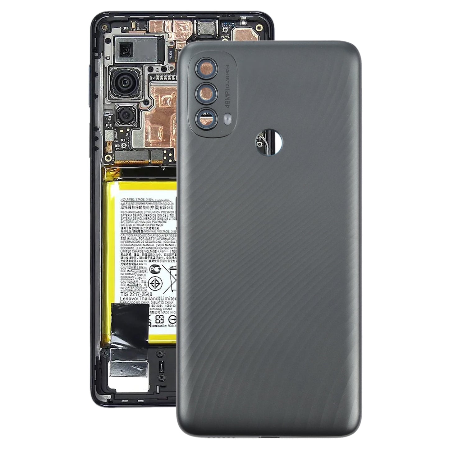 Original Battery Back Cover for Motorola Moto E40 / E30(Grey)