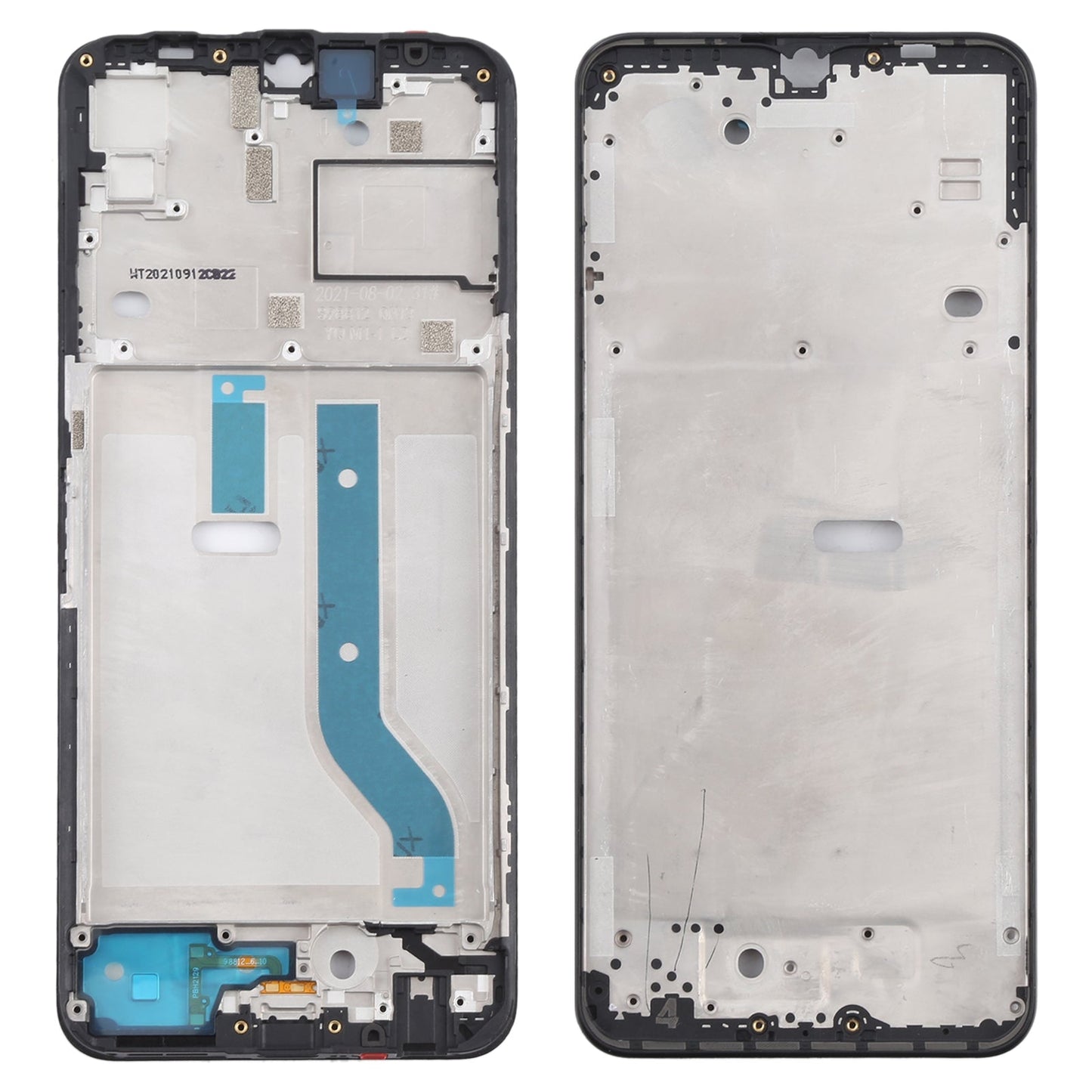 Original Front Housing LCD Frame Bezel Plate for Motorola Edge 20 Lite (Black)