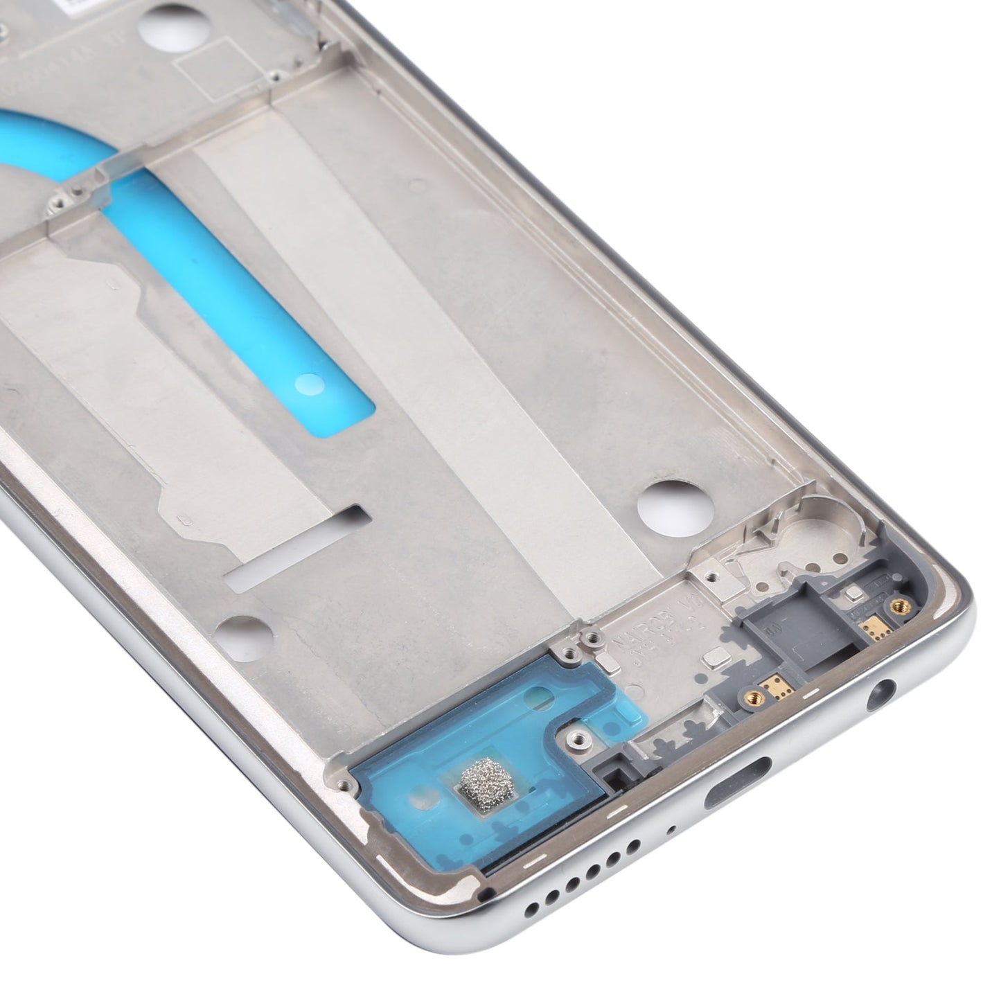 Original Front Housing LCD Frame Bezel Plate for Motorola Moto G100 XT2125 XT2125-4 (Silver)