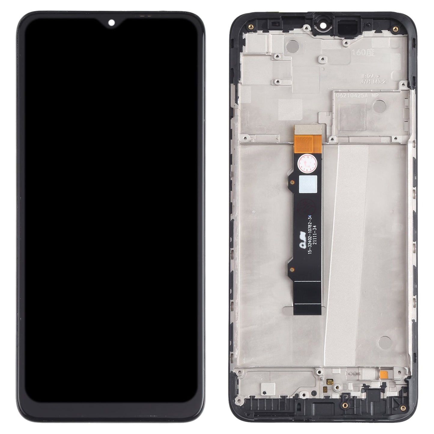 TFT LCD Screen for Motorola Moto G50 XT2137-1 XT2137-2 Digitizer Full Assembly with Frame (Black)