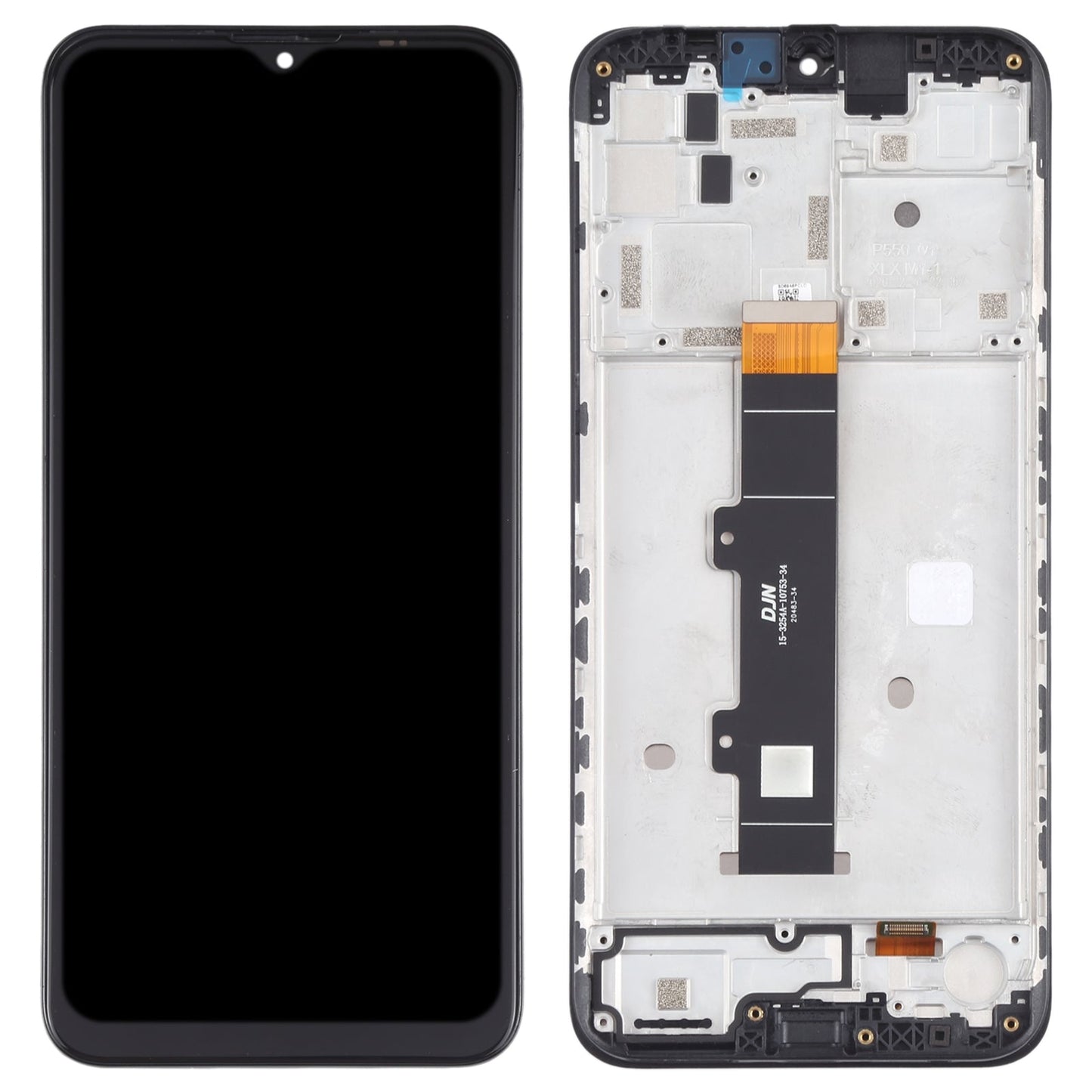TFT LCD Screen for Motorola Moto G30 XT2129-1 XT2129-2 Digitizer Full Assembly with Frame (Black)