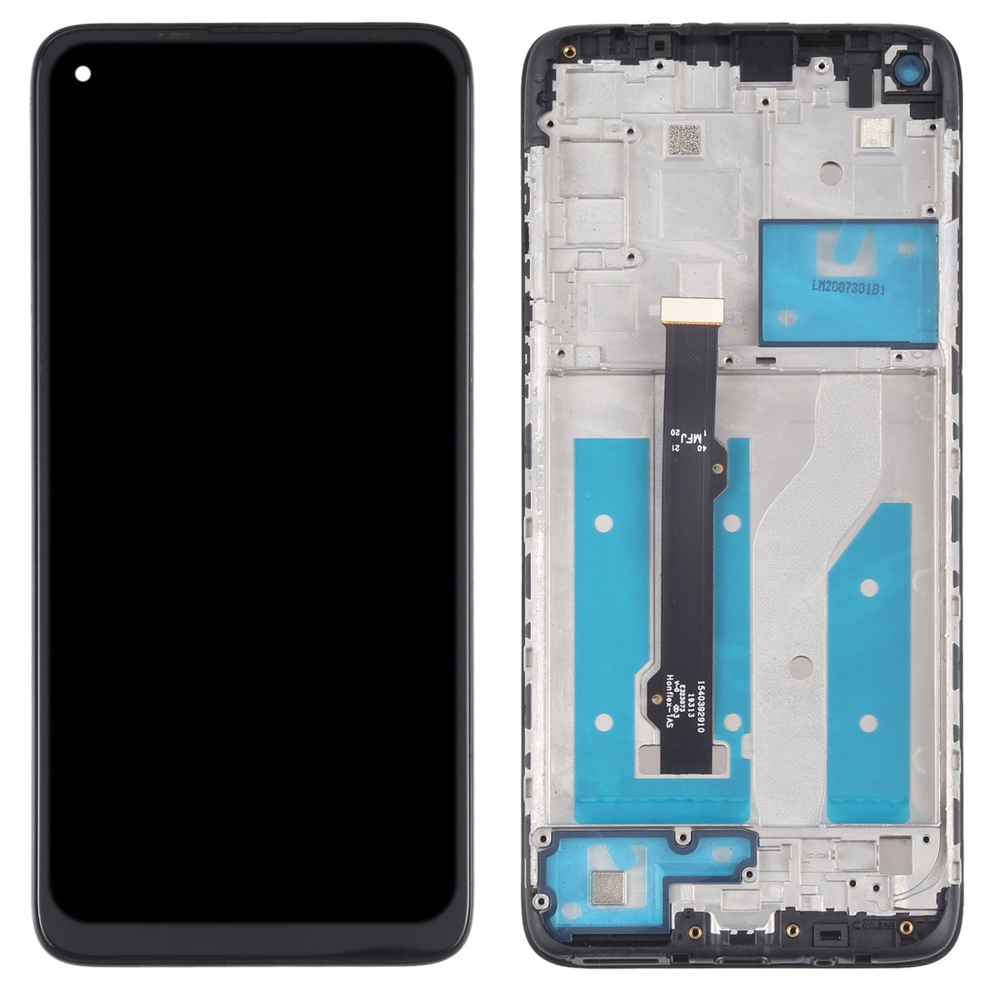 TFT LCD Screen for Motorola Moto G8 XT2045-1 Digitizer Full Assembly with Frame (Black)