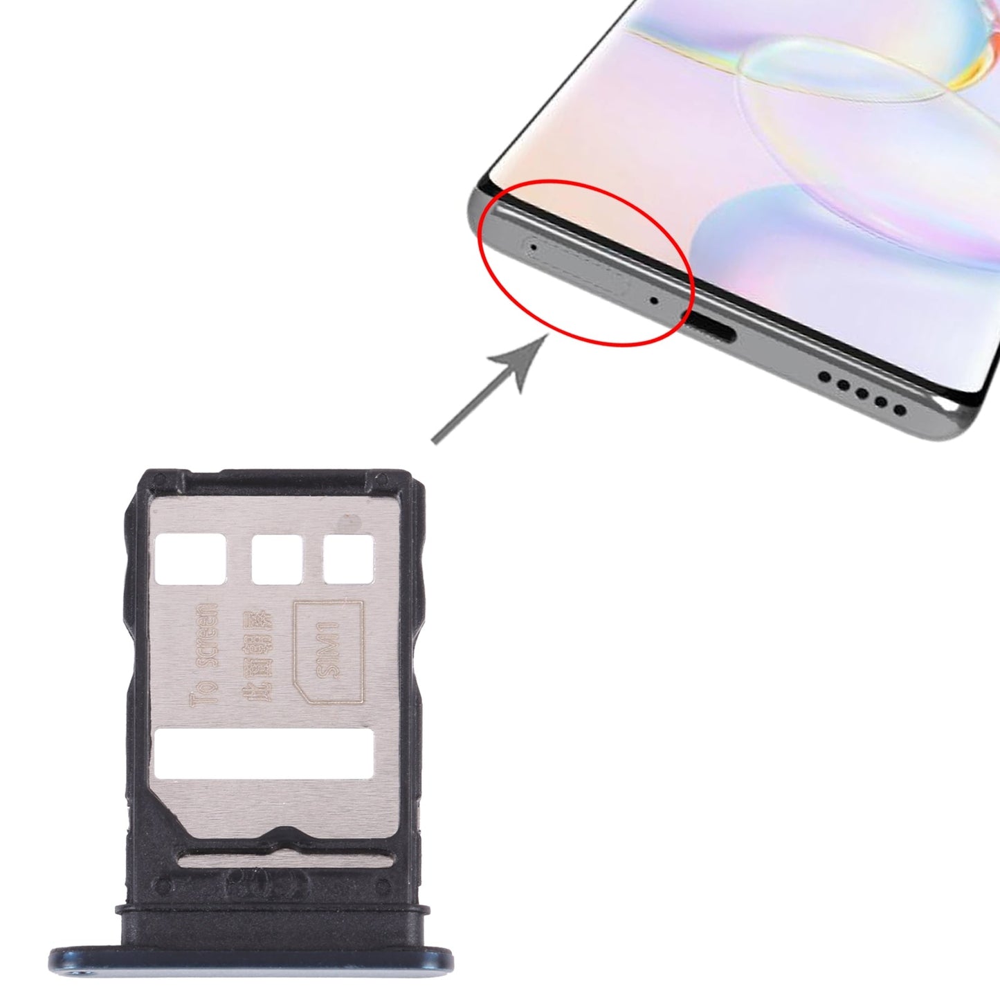 SIM Card Tray + SIM Card Tray for Honor 50 (Green)