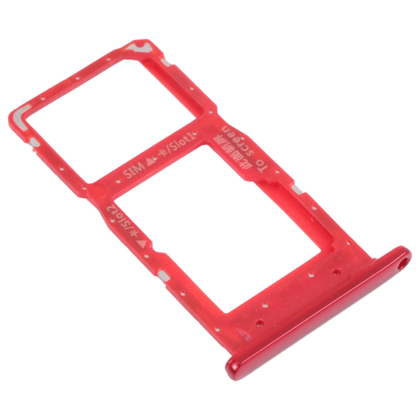 SIM Card Tray + SIM Card Tray / Micro SD Card Tray for Huawei P Smart (2019) (Red)