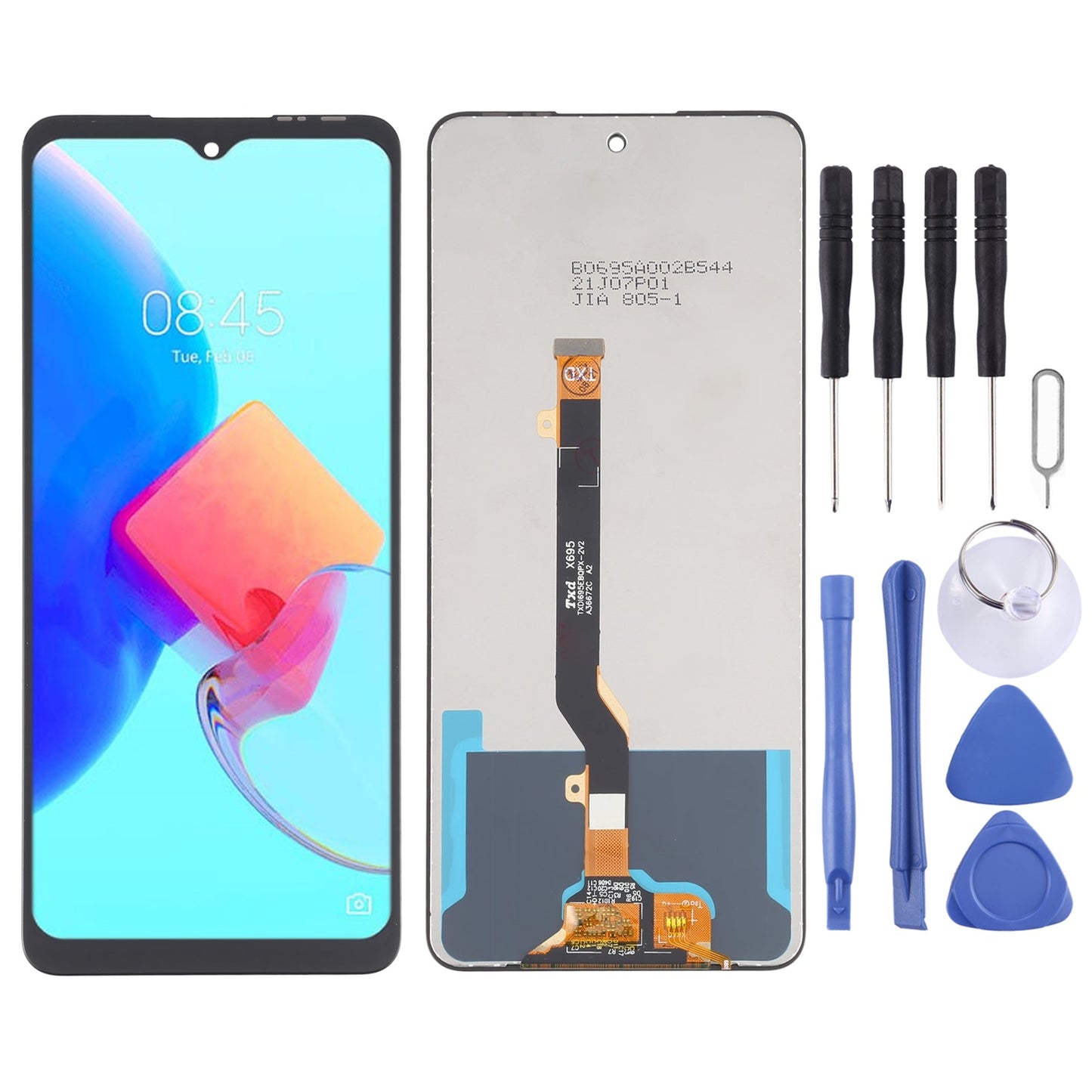 TFT LCD Screen for Tecno Spark 8P/Spark 8T KG6p KG7H with Digitizer Full Assembly