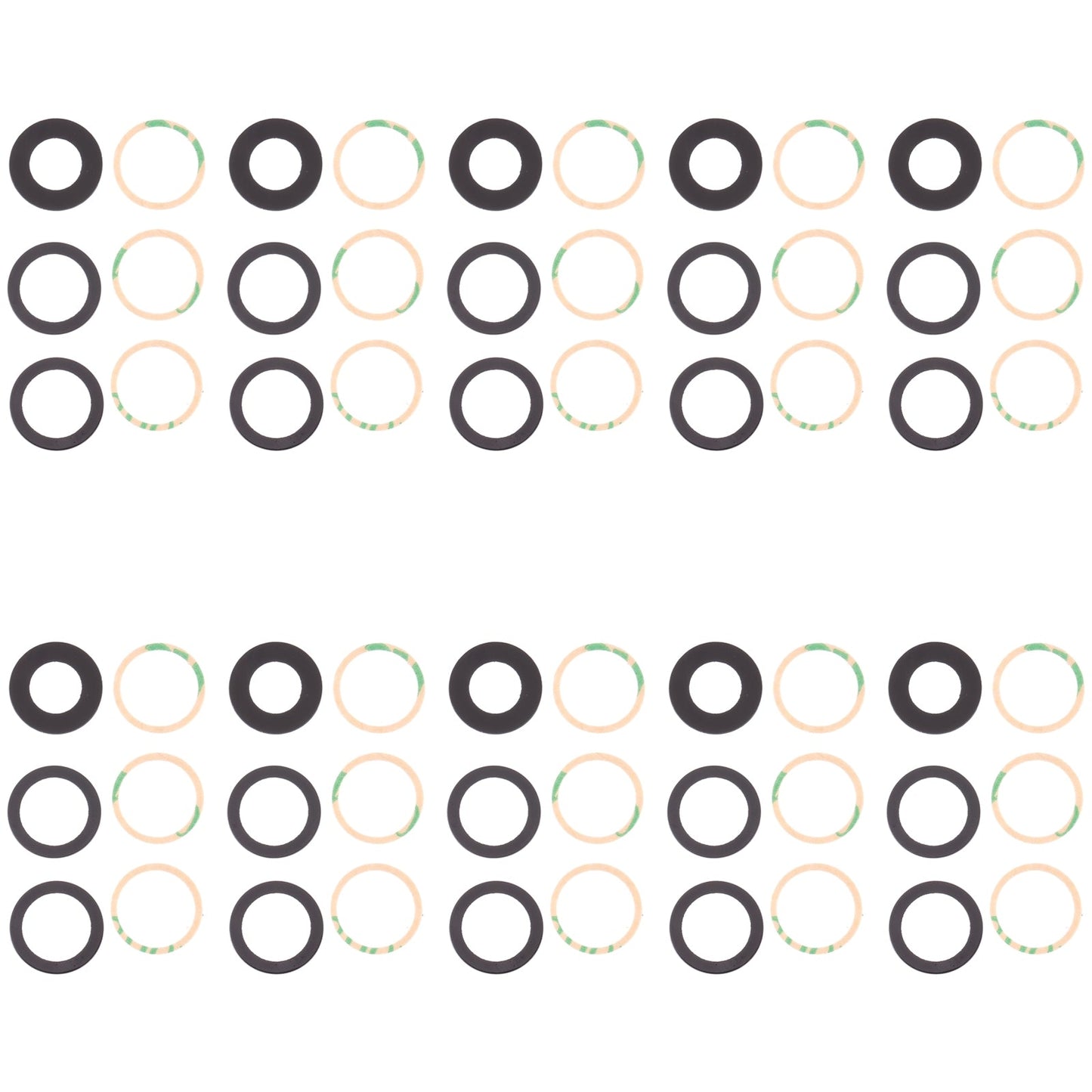 For OPPO Reno5 Pro 5G / Reno6 Pro 5G 10pcs Back Camera Lens