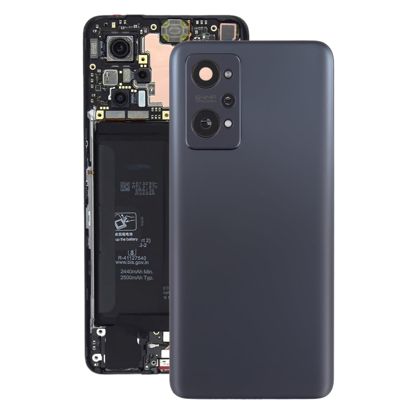 For OPPO Realme GT Neo2 Original Battery Back Cover with Camera Lens Cover (Black)
