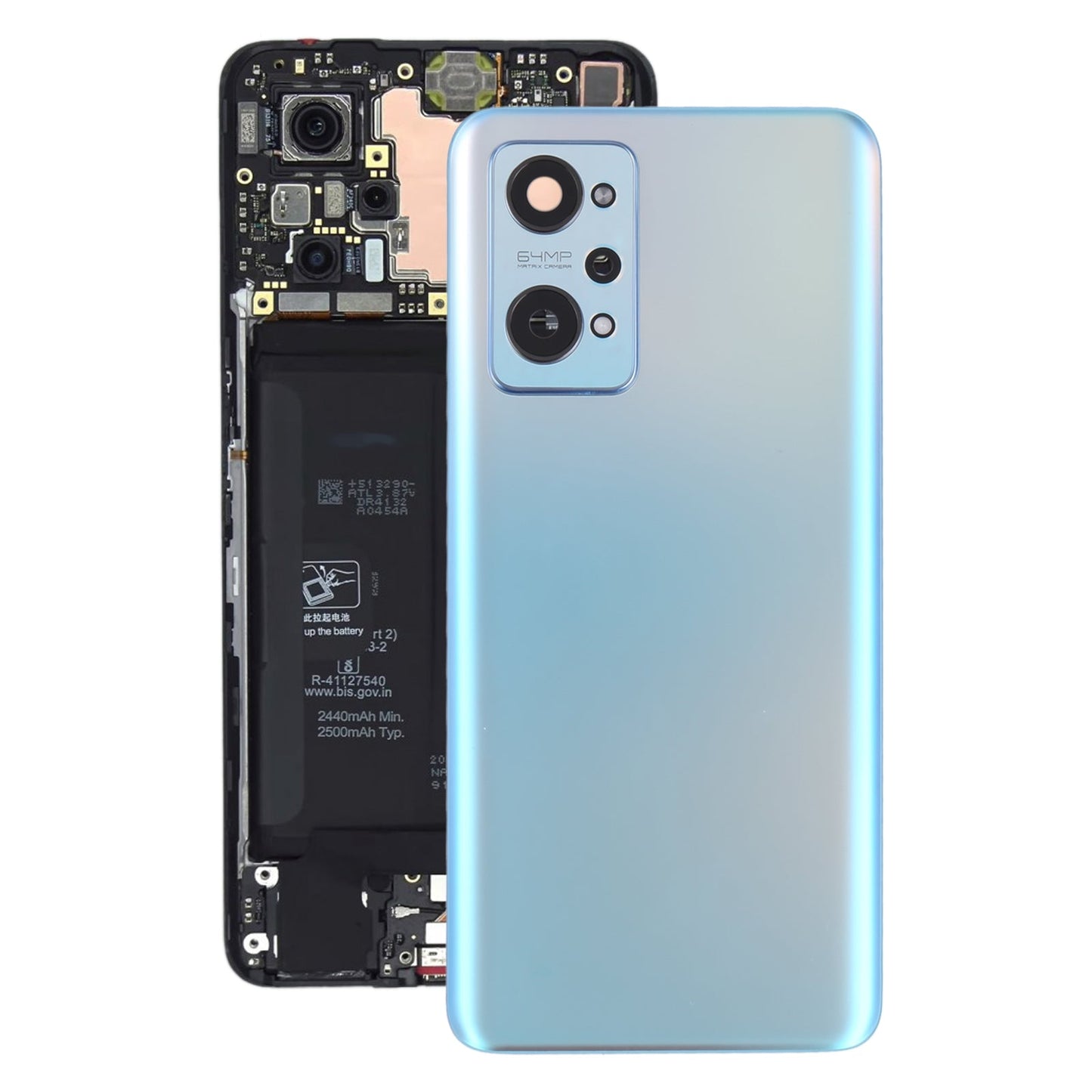 For OPPO Realme GT Neo2 Original Battery Back Cover with Camera Lens Cover (Silver)