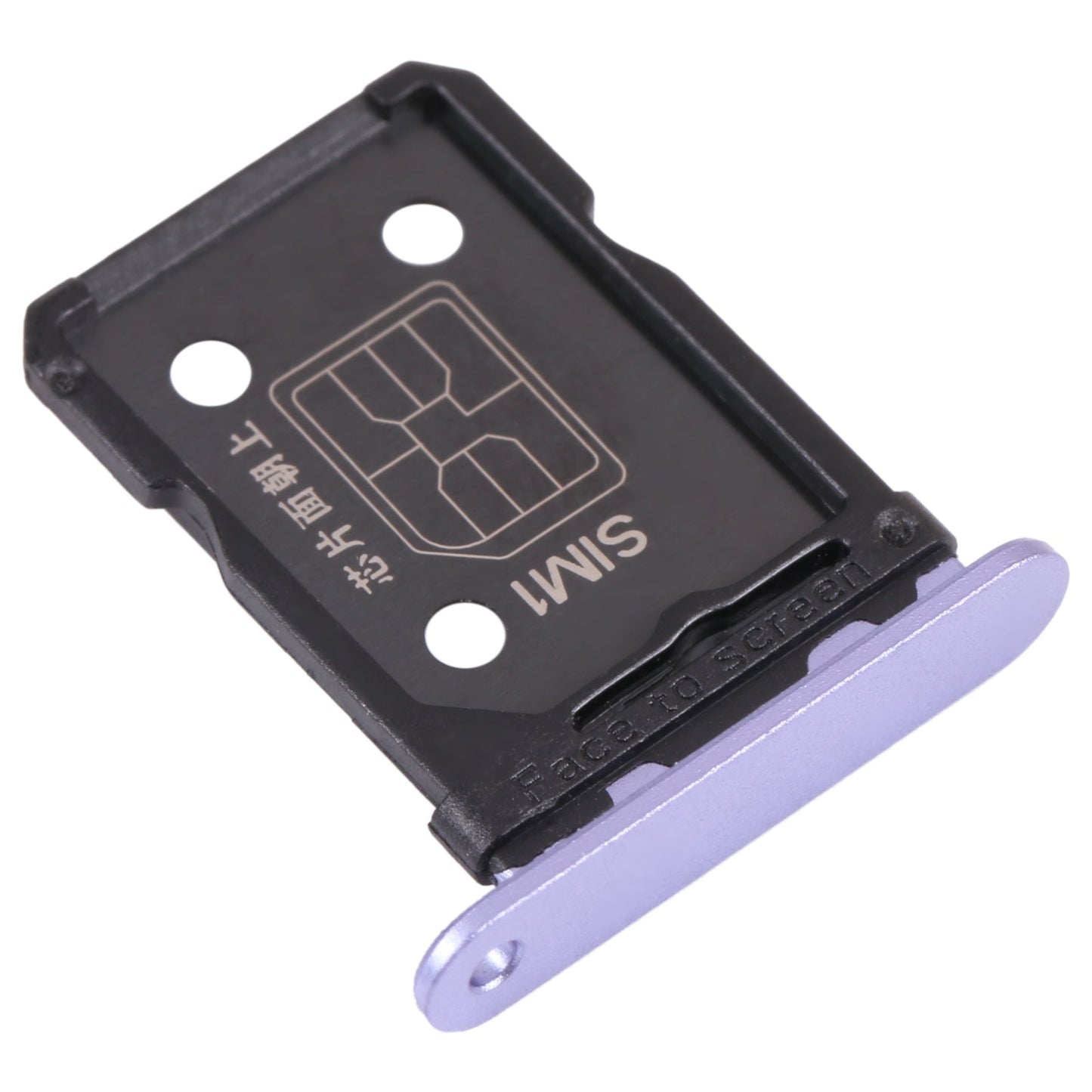 For OPPO Reno6 5G PEQM00 CPH2251 SIM Card Tray + SIM Card Tray (Purple)