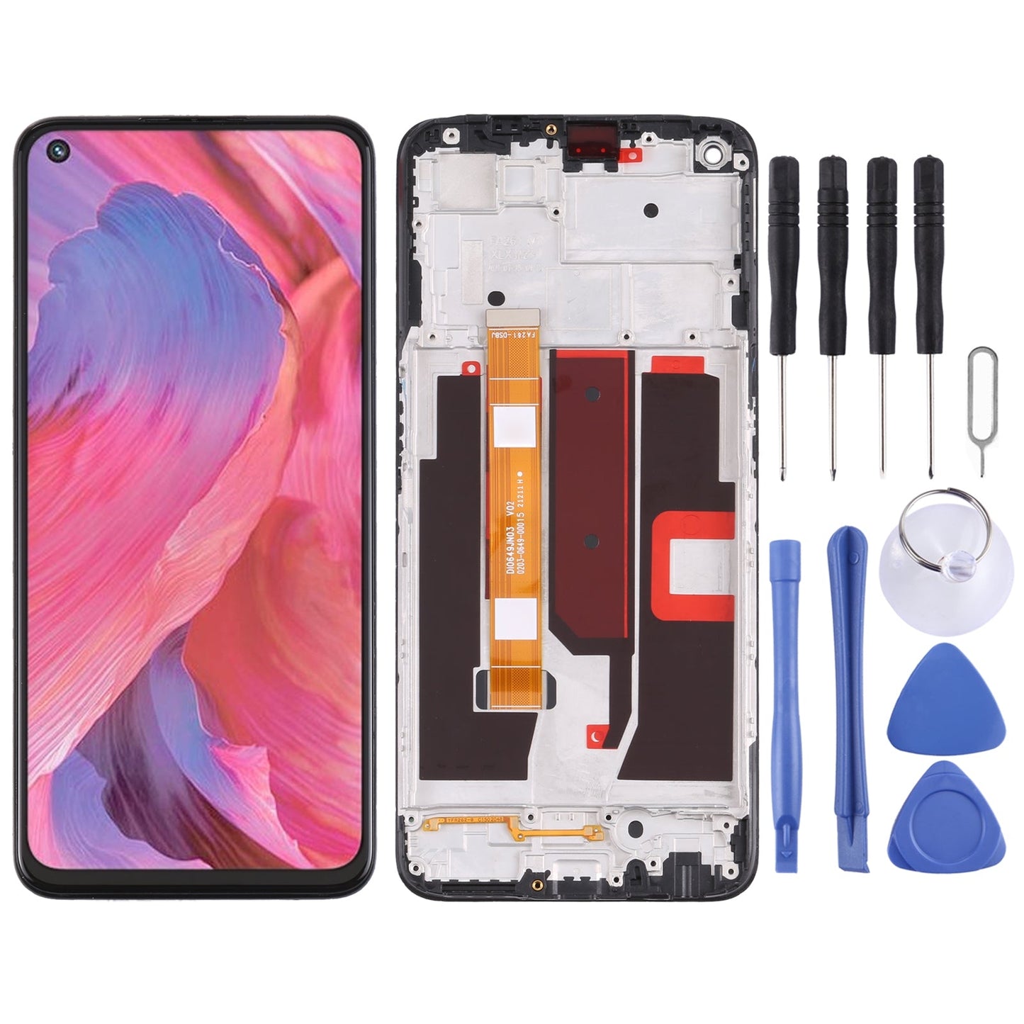 Original LCD Screen and Digitizer Full Assembly with Frame for OPPO A74 5G CPH2197 CPH2263