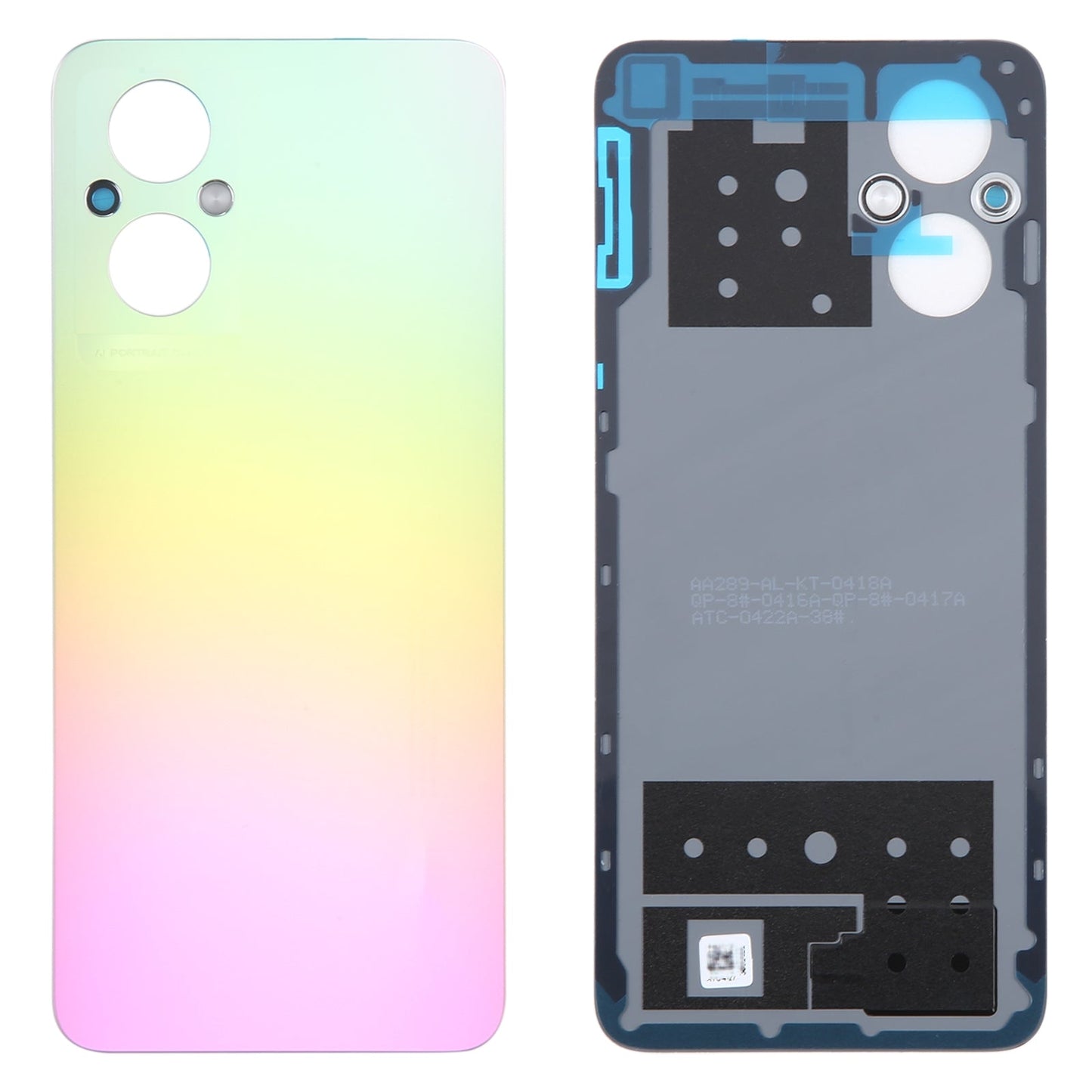 For OPPO Reno8 Lite 5G Original Battery Back Cover(Gold)