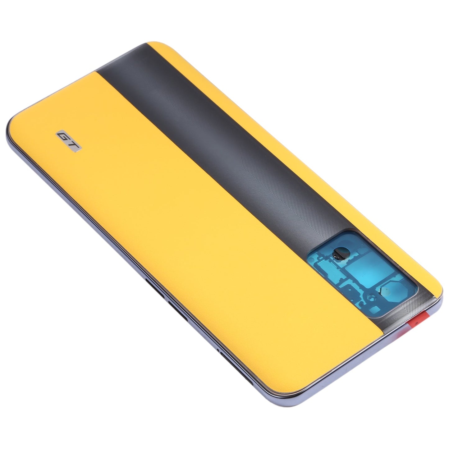 For OPPO Realme GT RMX2202 Middle Frame Bezel Plate + Battery Back Cover (Yellow)