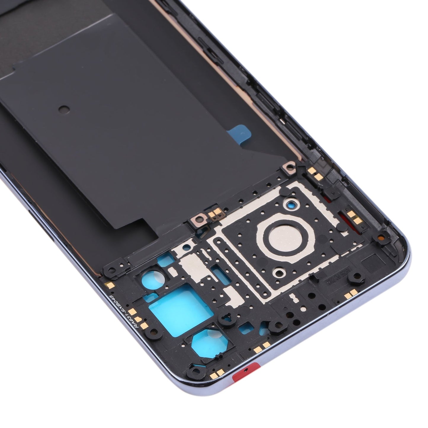 For OPPO Realme GT RMX2202 Middle Frame Bezel Plate + Battery Back Cover (Yellow)