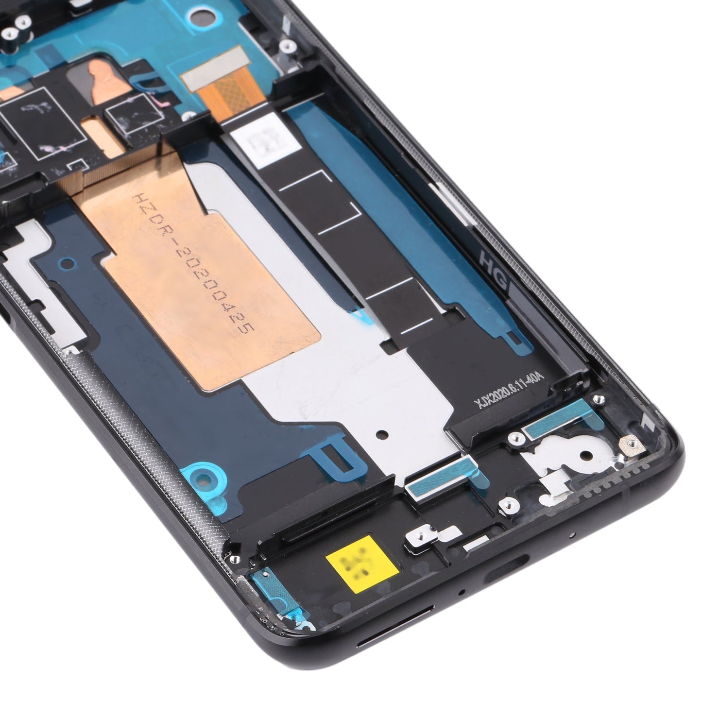 Original 90Hz AMOLED LCD Screen for Asus Zenfone 7 Pro / Zenfone 7 ZS670KS ZS671KS Digitizer Full Assembly with Frame?Black)