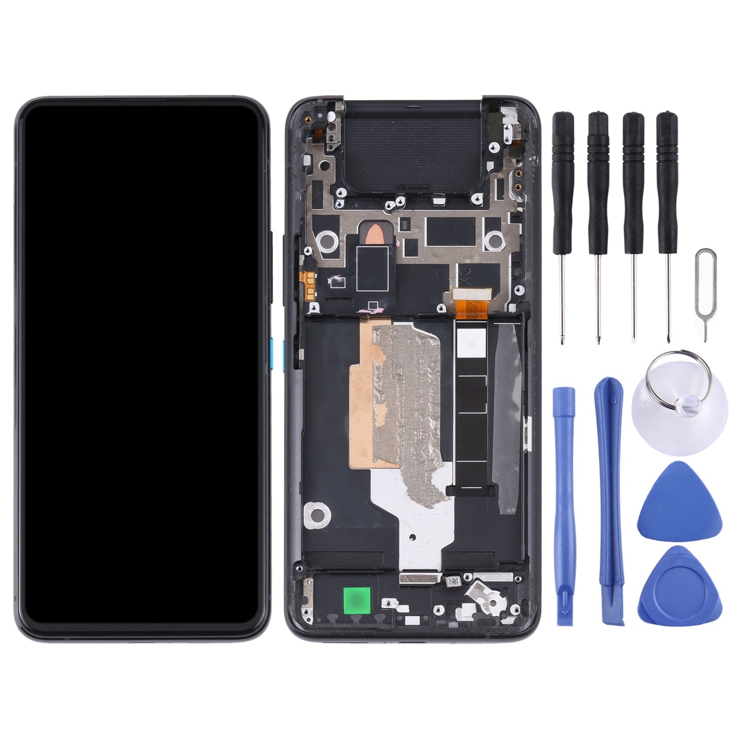 Original LCD Screen for Asus Zenfone 8 Flip ZS672KS Digitizer Full Assembly with Frame?Black)