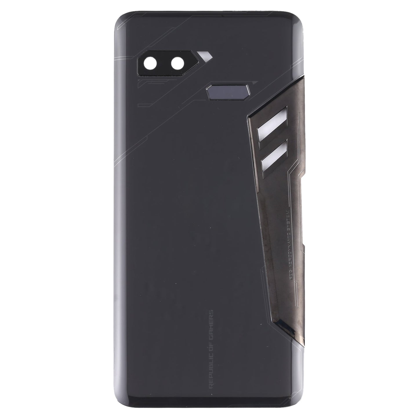 Glass Battery Back Cover for Asus ROG Phone ZS600KL(Jet Black)